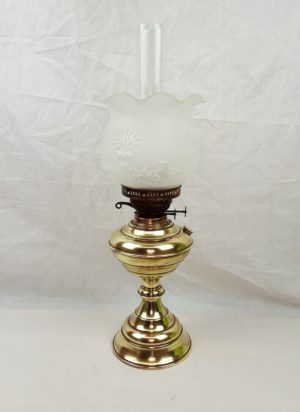 Victorian Brass Oil Lamp