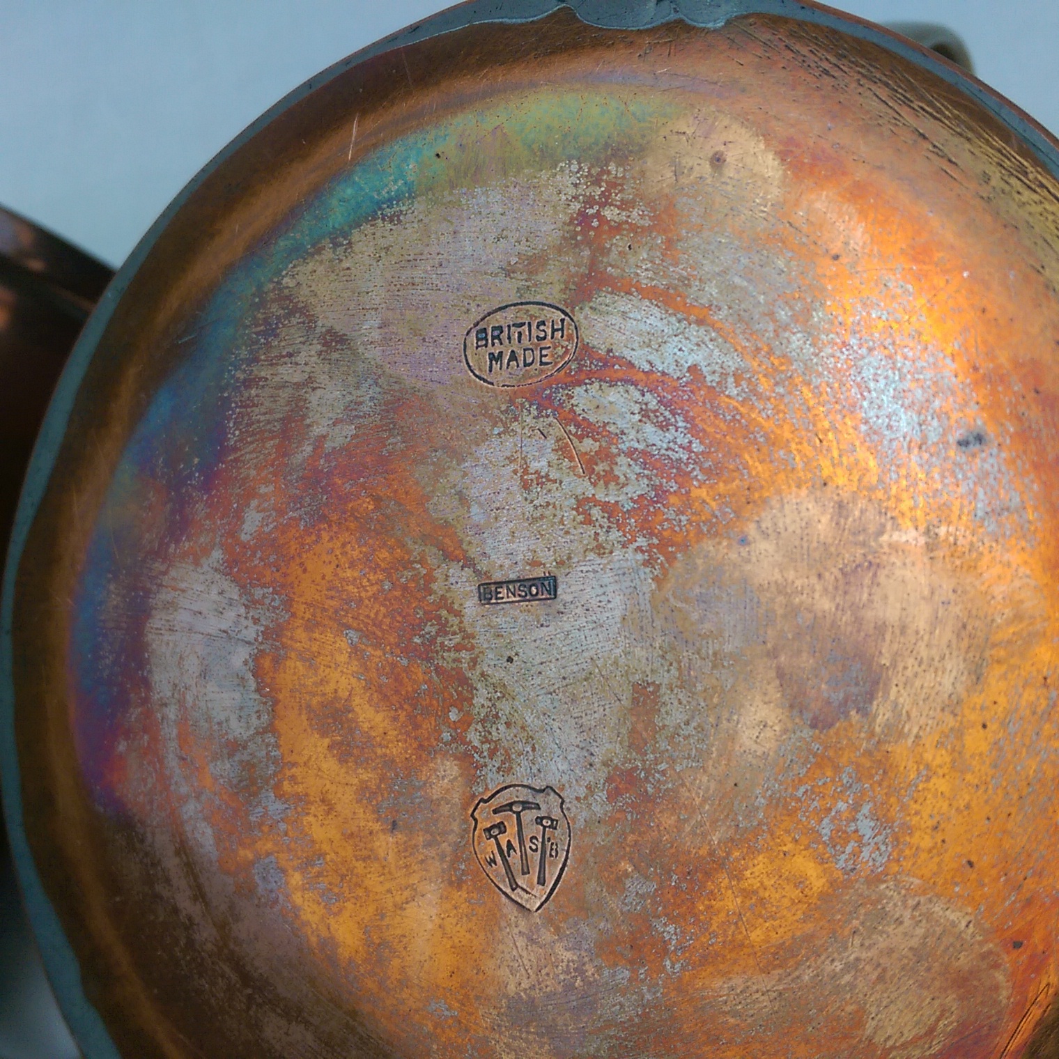 Pair Of Victorian Arts And Crafts Lidded Copper Insulated Hot Water Jugs By W.A.S. Benson - Image 10