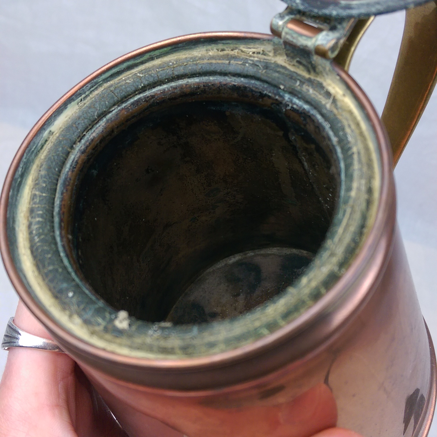 Pair Of Victorian Arts And Crafts Lidded Copper Insulated Hot Water Jugs By W.A.S. Benson - Image 4
