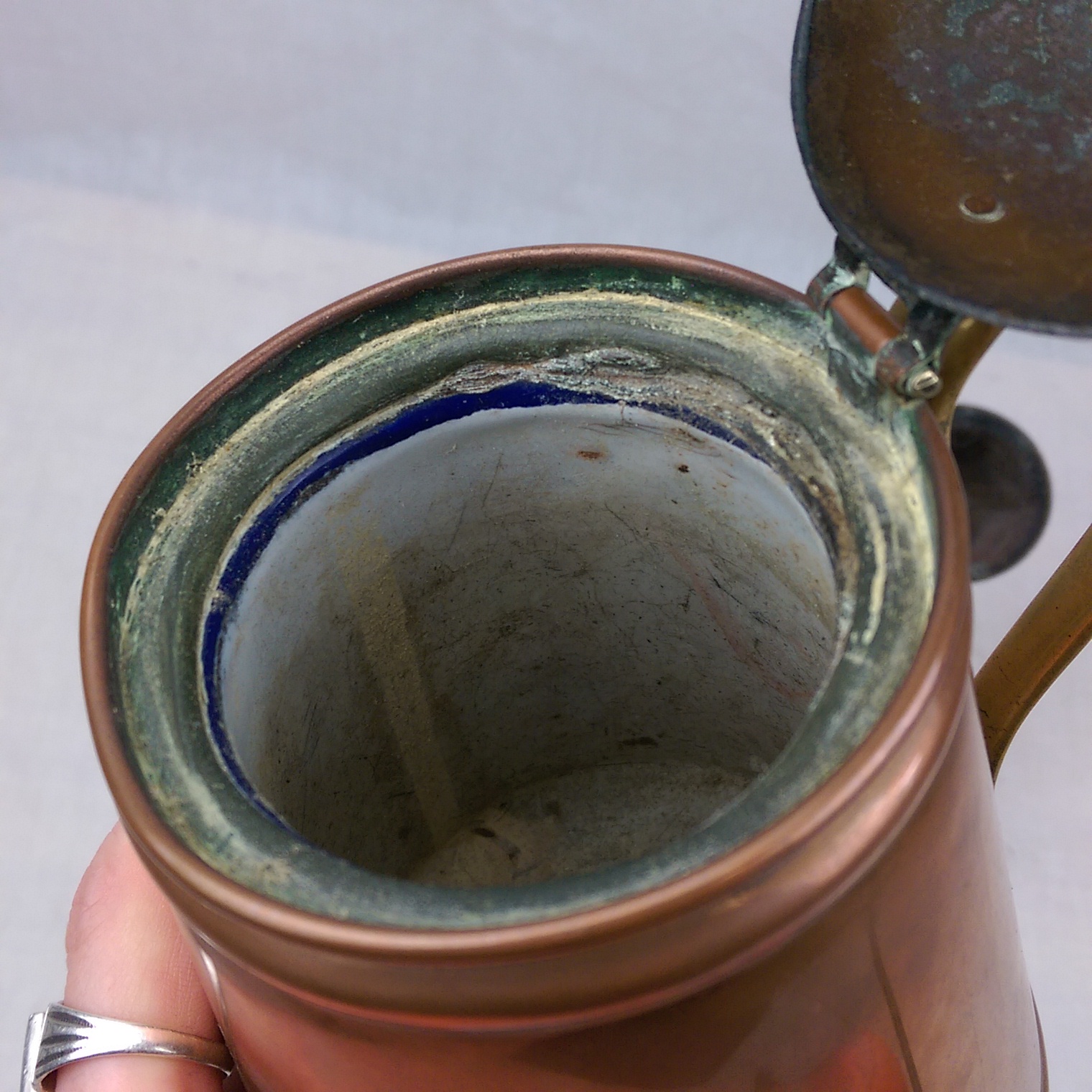 Pair Of Victorian Arts And Crafts Lidded Copper Insulated Hot Water Jugs By W.A.S. Benson - Image 5