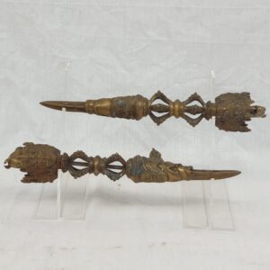Pair Of Tibetan 19th Century Phurbas