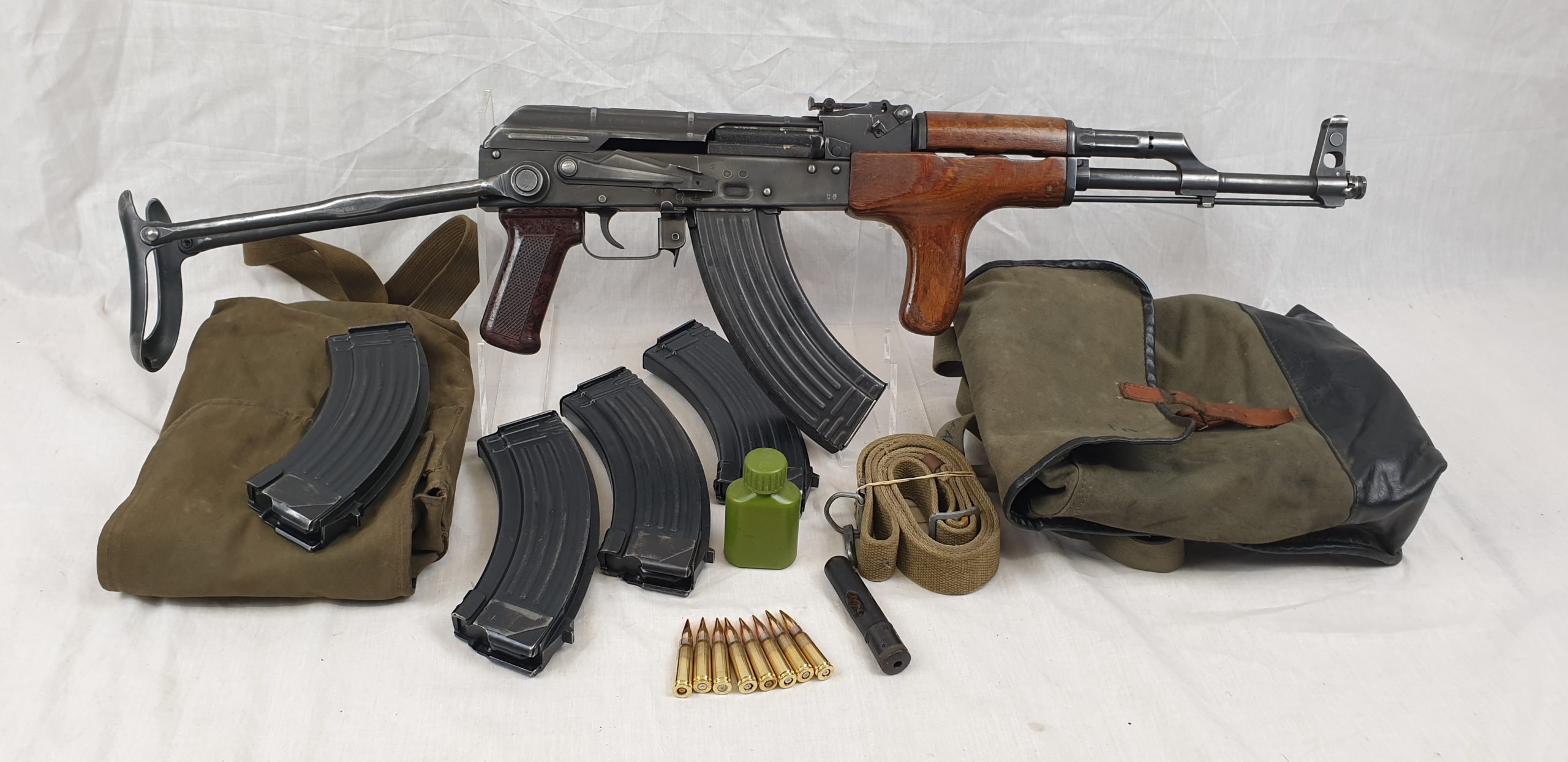 Romanian AK-47 Kalashnikov Cold War Model PM1965 Era 1974 Dated and Kit - Deactivated