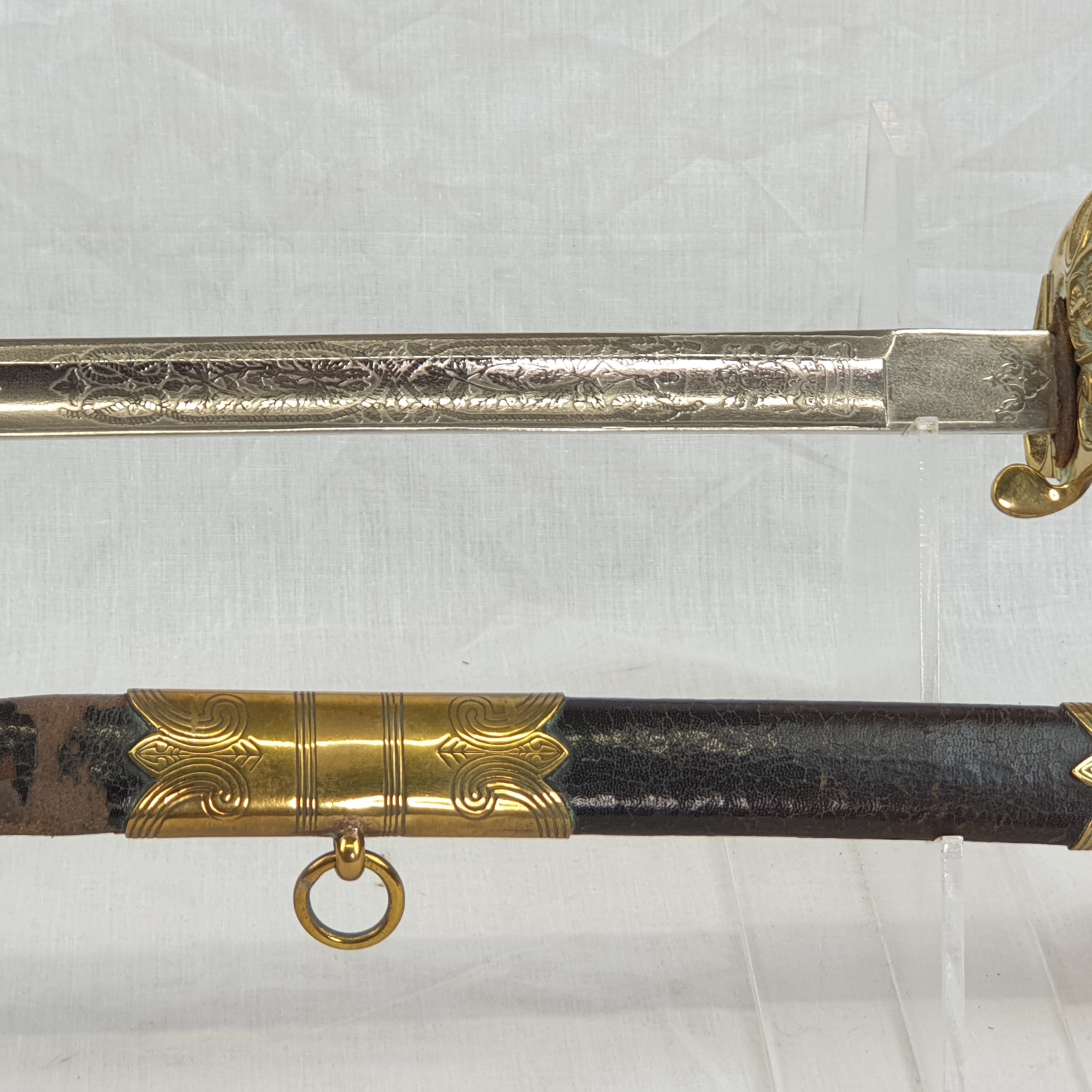 Royal Navy Kings Crown 1827 Pattern Reproduction Sword - Image 10