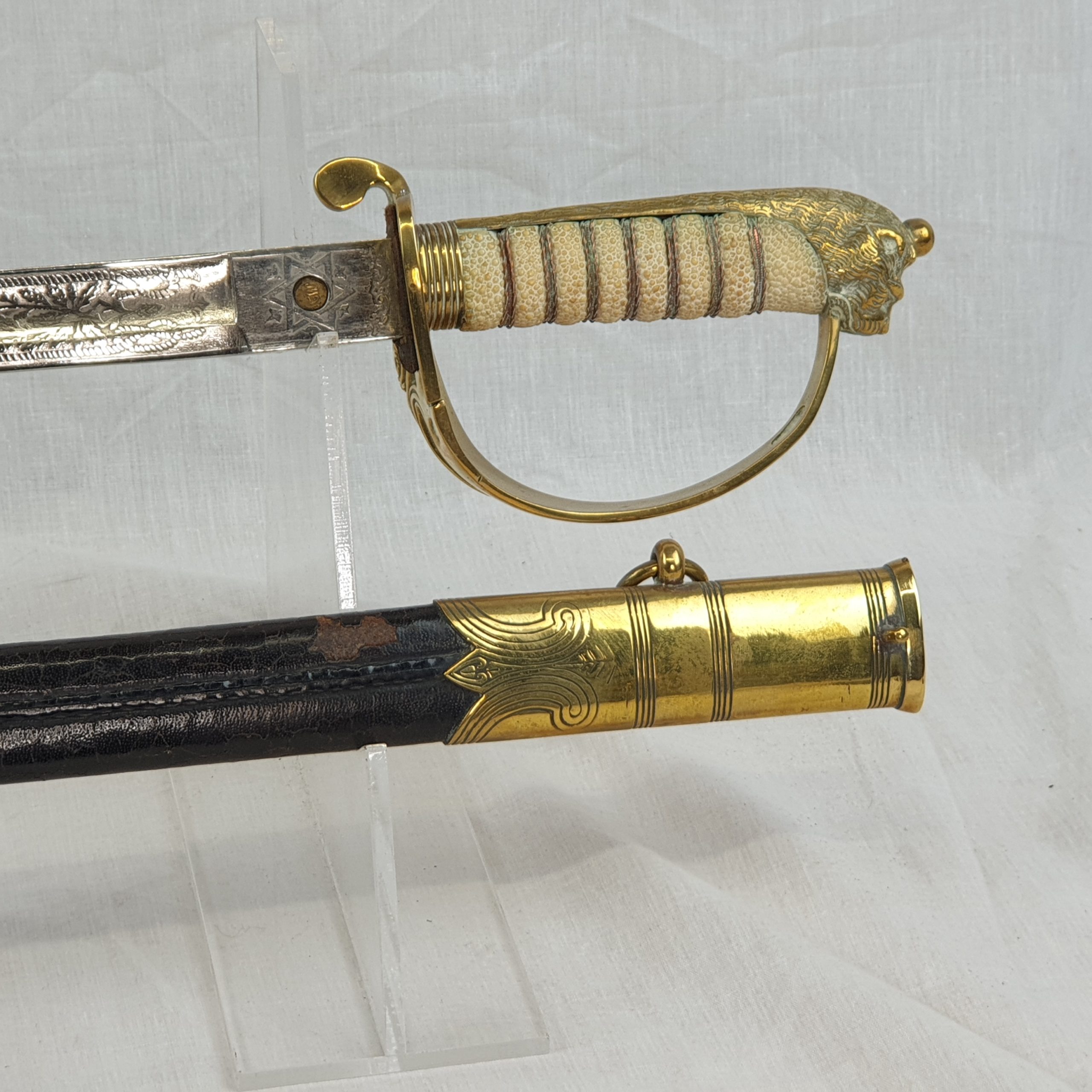 Royal Navy Kings Crown 1827 Pattern Reproduction Sword - Image 4