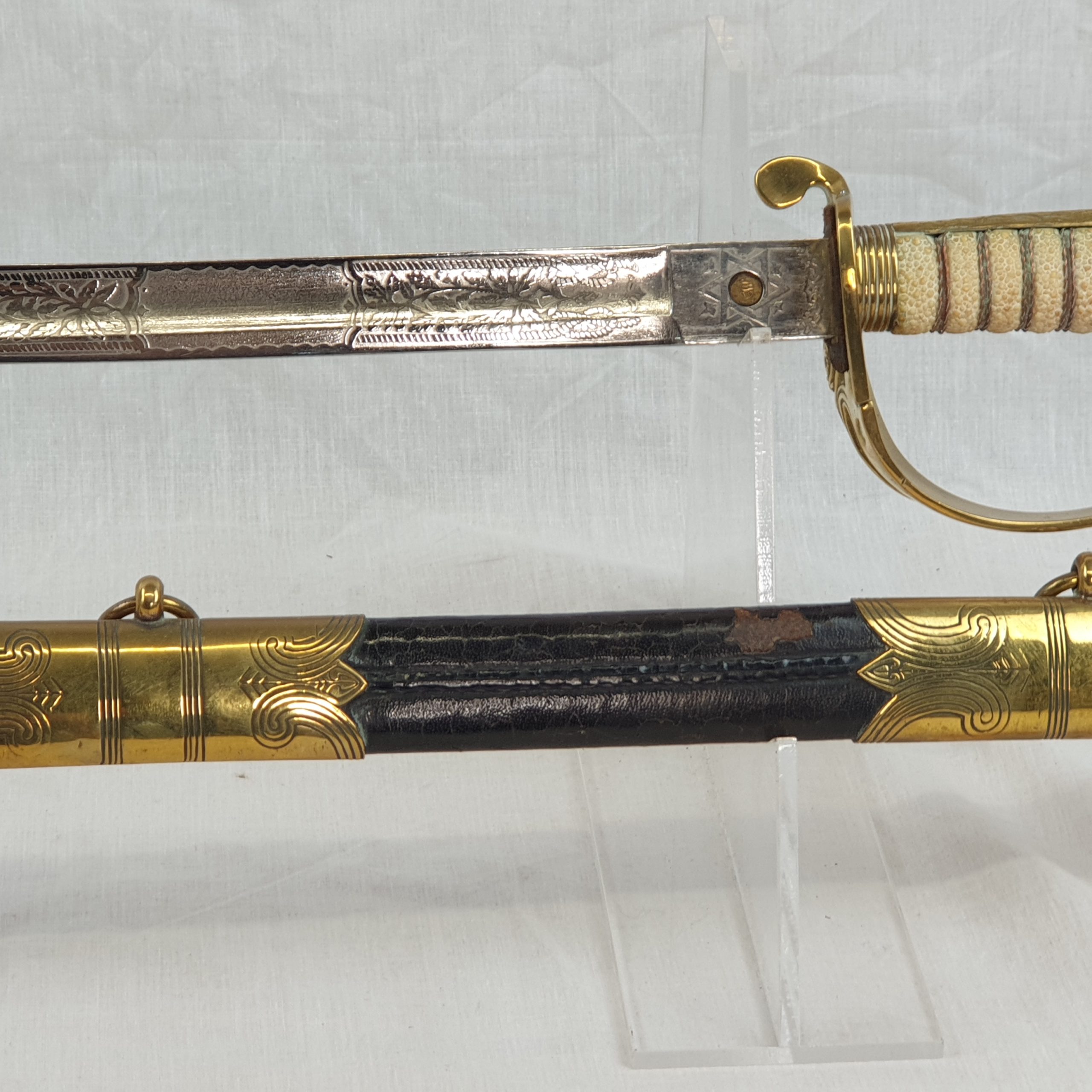 Royal Navy Kings Crown 1827 Pattern Reproduction Sword - Image 5