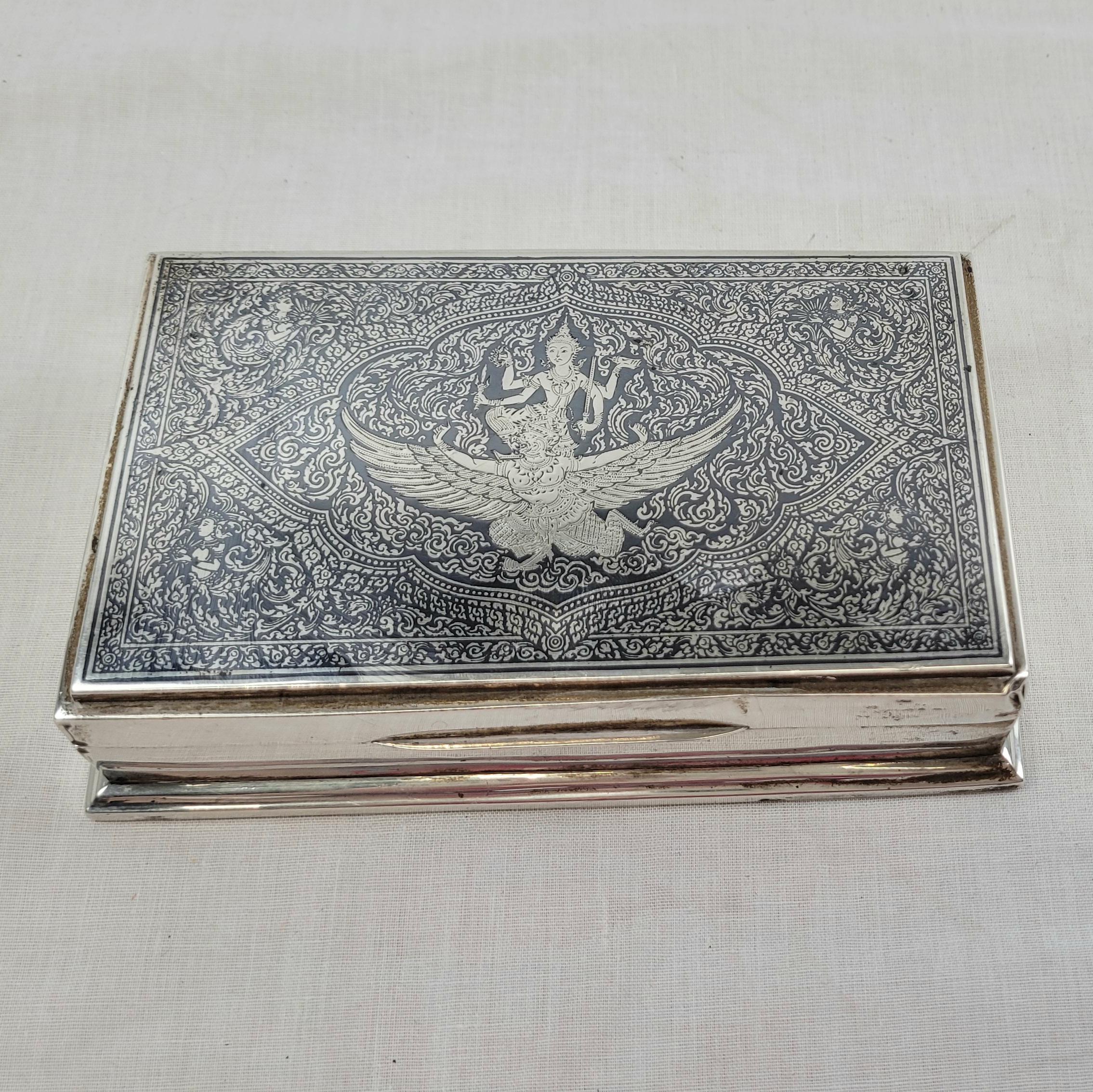 Siam Silver Cigarette Case