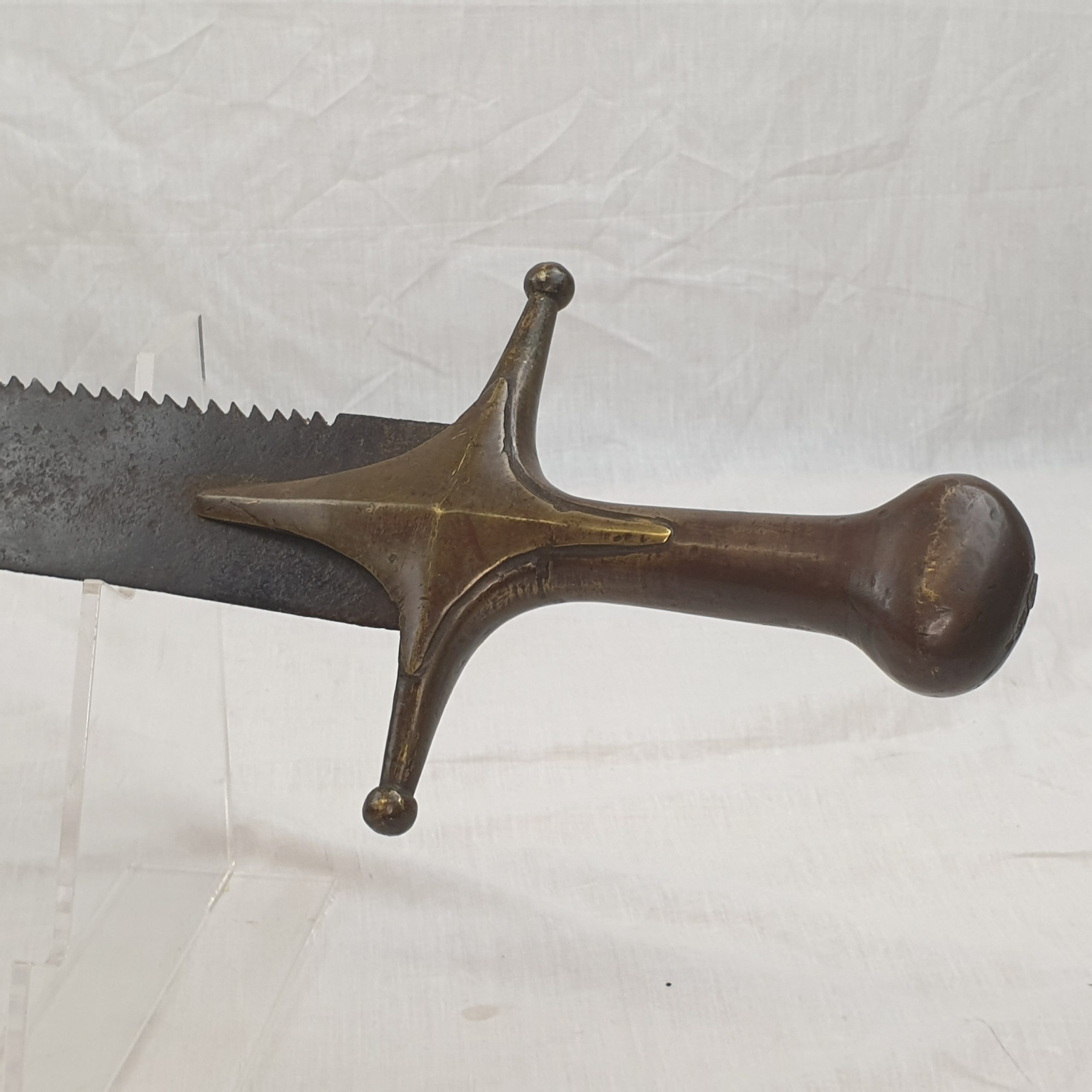 Very Rare Circa 1810 Russian Sappers Side Arm Short Sawback Sword - Image 4