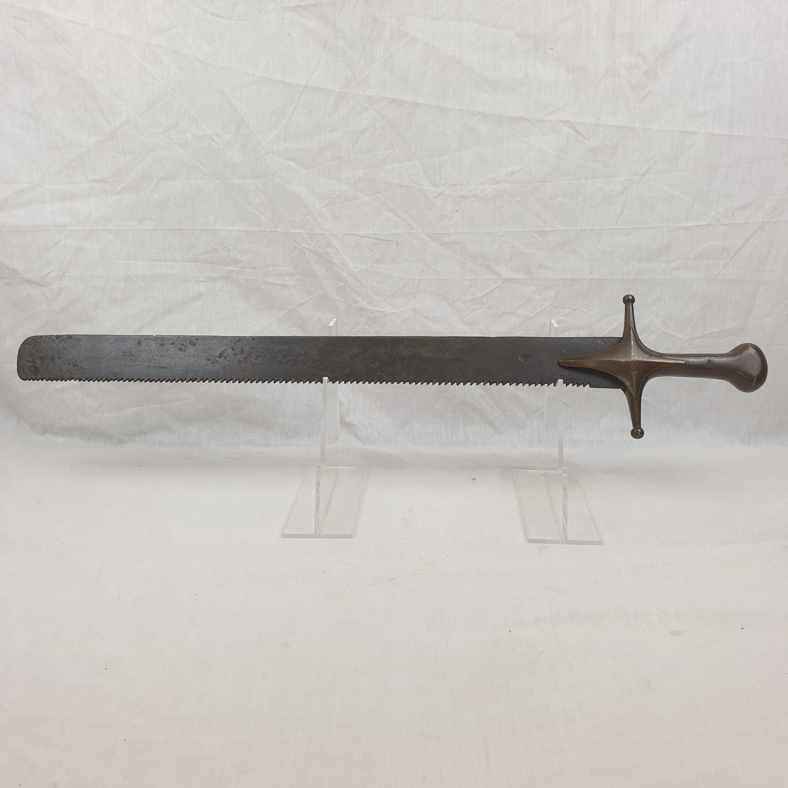 Very Rare Circa 1810 Russian Sappers Side Arm Short Sawback Sword - Image 2