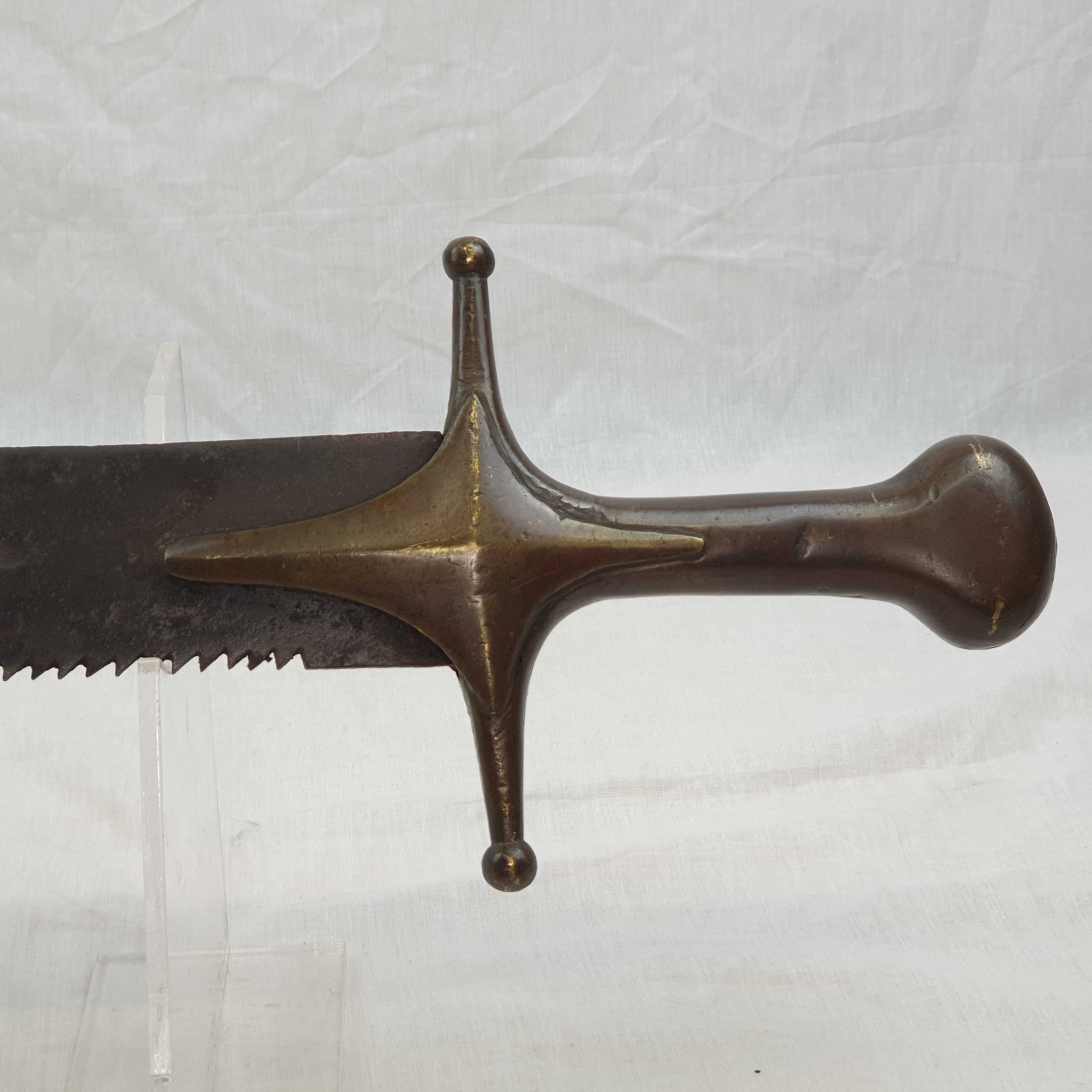 Very Rare Circa 1810 Russian Sappers Side Arm Short Sawback Sword - Image 13