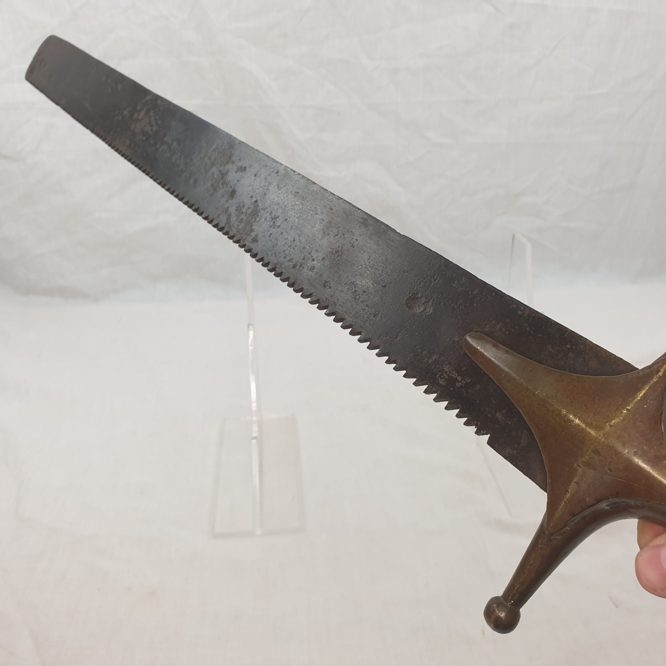 Very Rare Circa 1810 Russian Sappers Side Arm Short Sawback Sword - Image 8