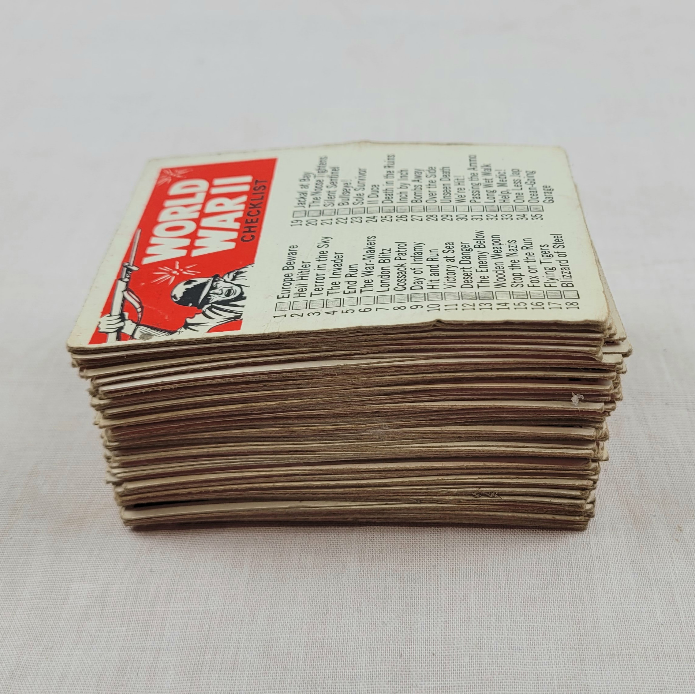 Near Complete Set Of 1965 U.S.A. Bubble Gum Cards Depicting WW2 - Image 2