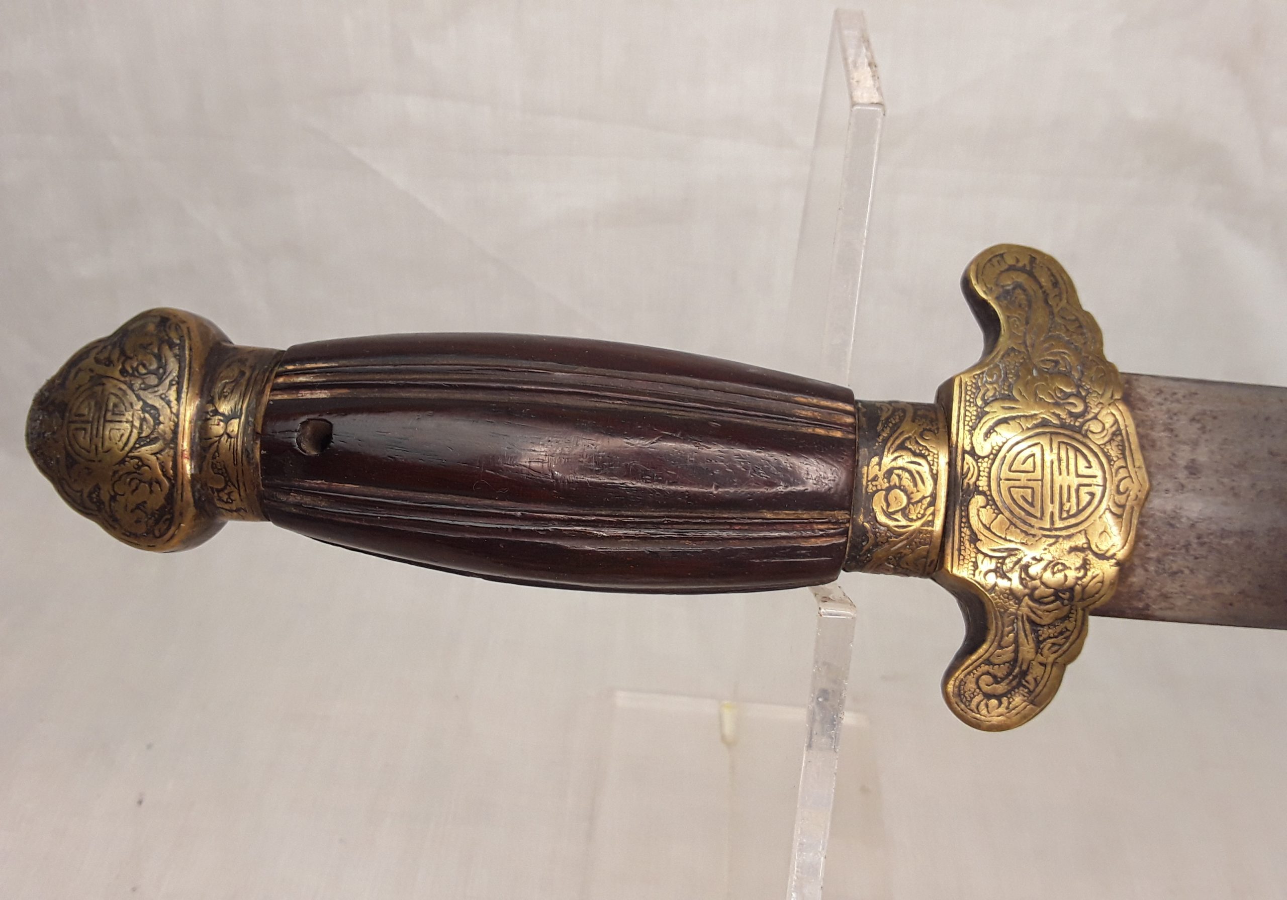 Circa 1900 Chinese Short Jian Sword - Image 10