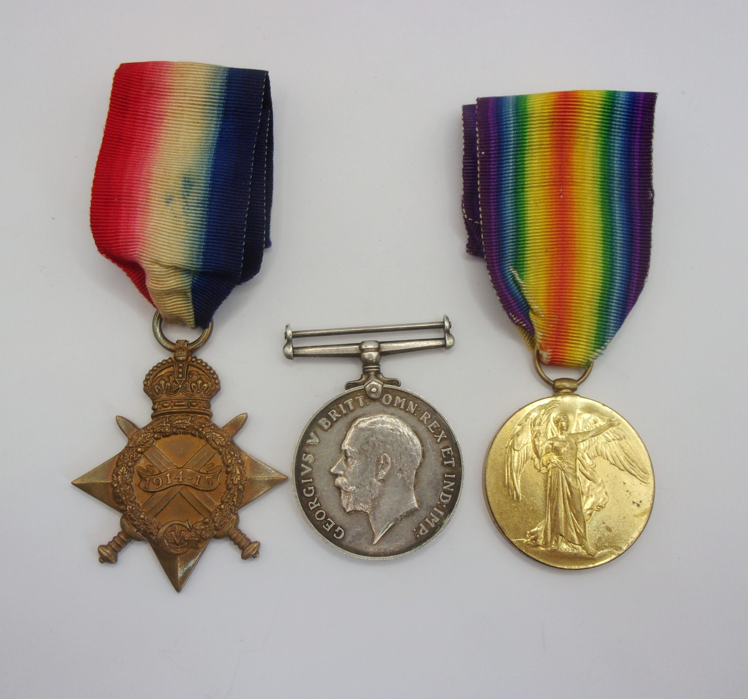 WW1 Medal Trio To Gunner J.S. Mahoney R.G.A. - Image 7