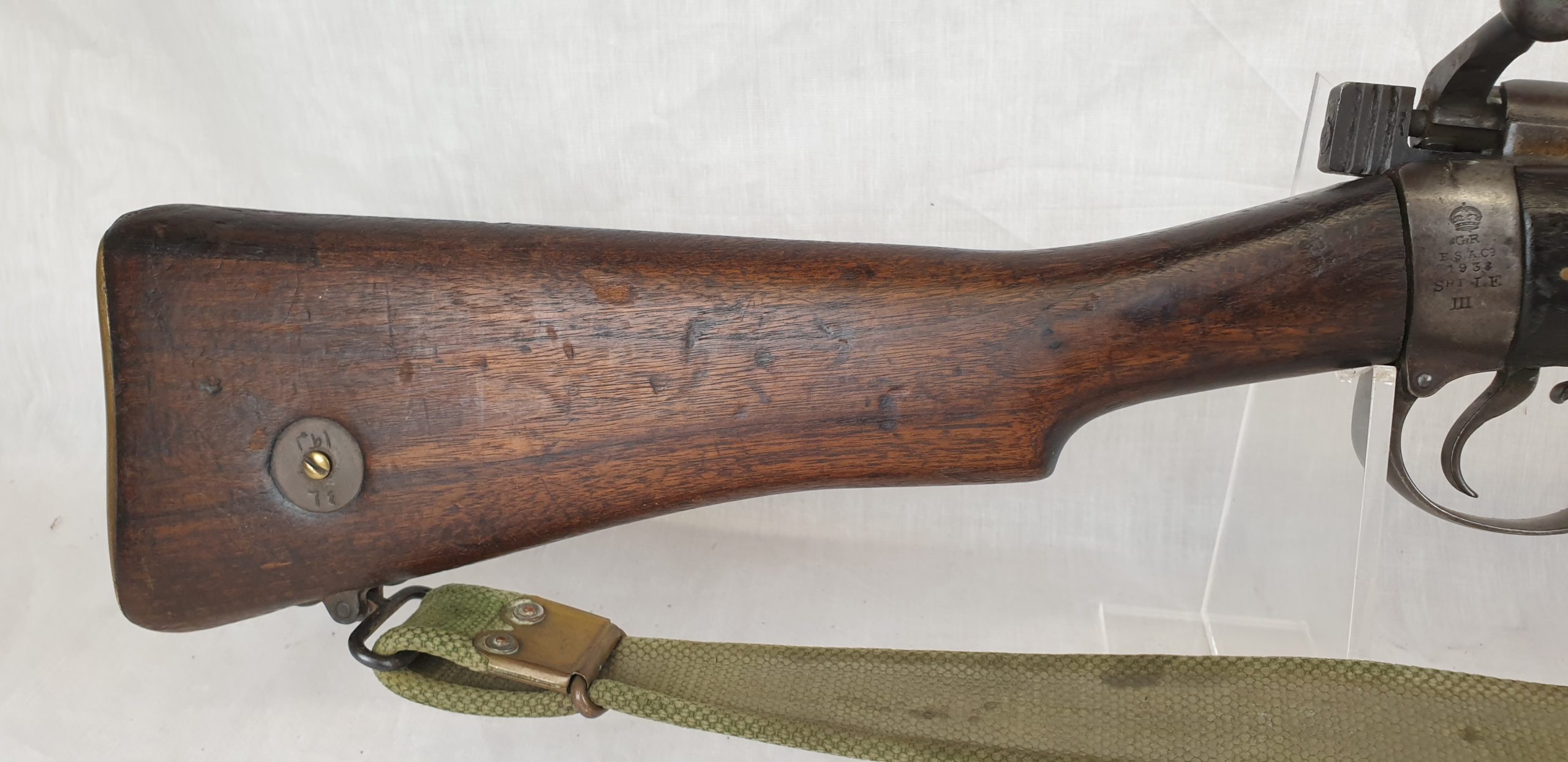 1939 Dated BSA Co. SMLE Mk3 Bolt Action Rifle and Sling - Deactivated - Image 9