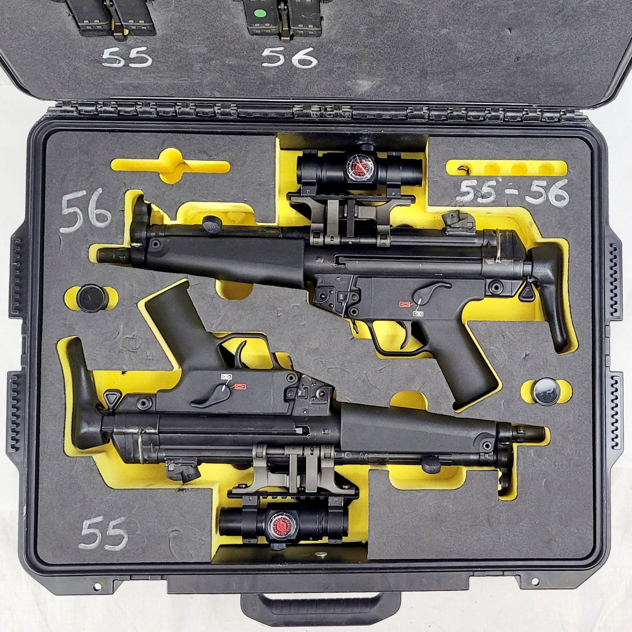 Cased Pair of Heckler and Koch MP5A3 Cal. 9mm Sub Machine Gun - Image 2