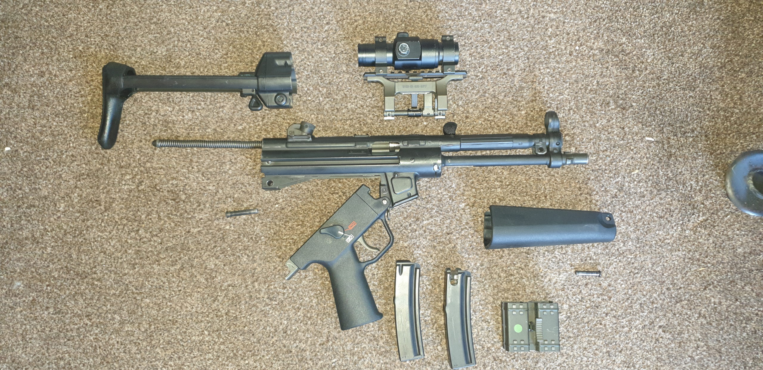 Cased Pair of Heckler and Koch MP5A3 Cal. 9mm Sub Machine Gun - Image 7
