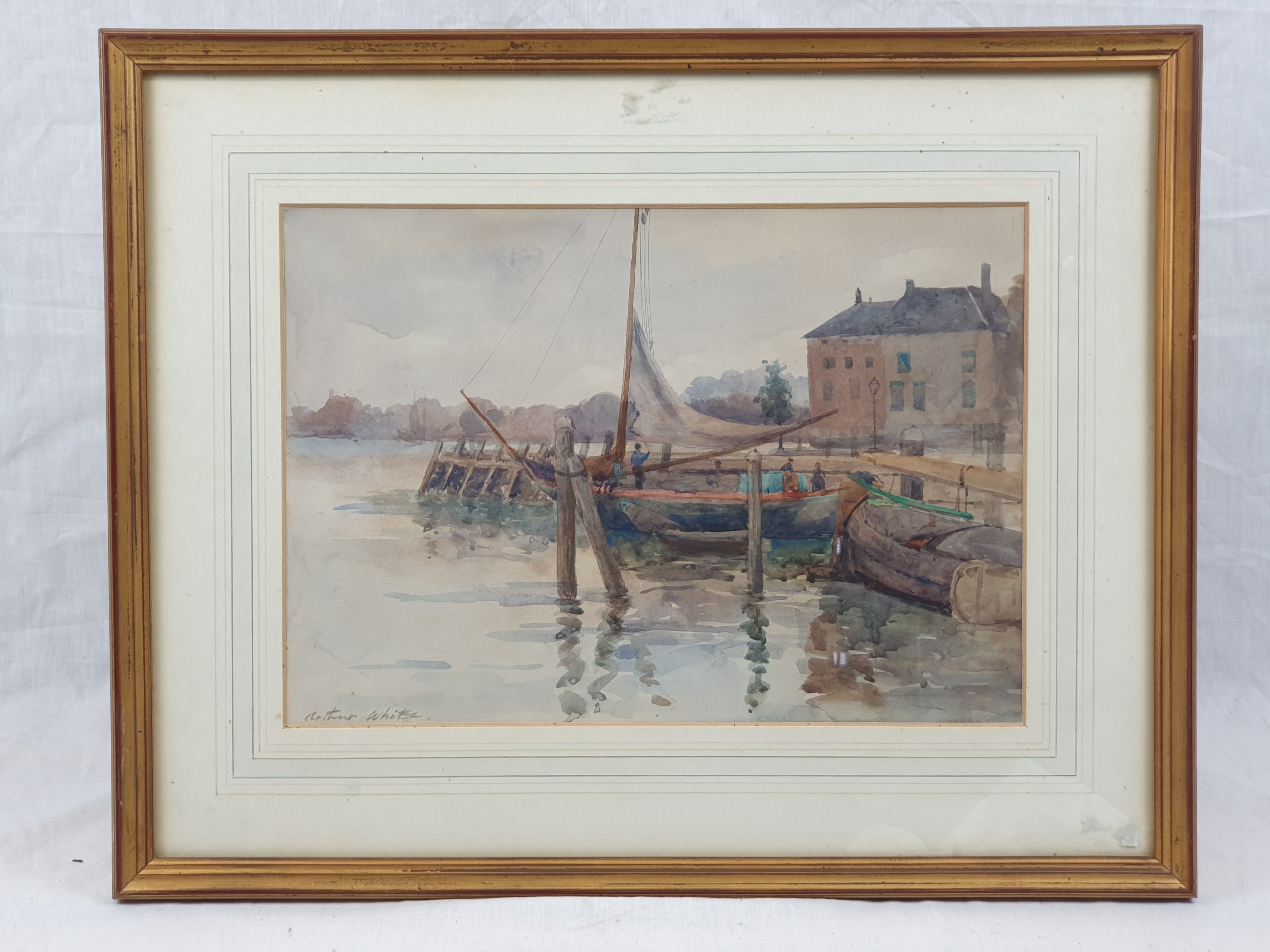 Arthur White St Ives Cornwall Artist (1865-1953) Watercolour