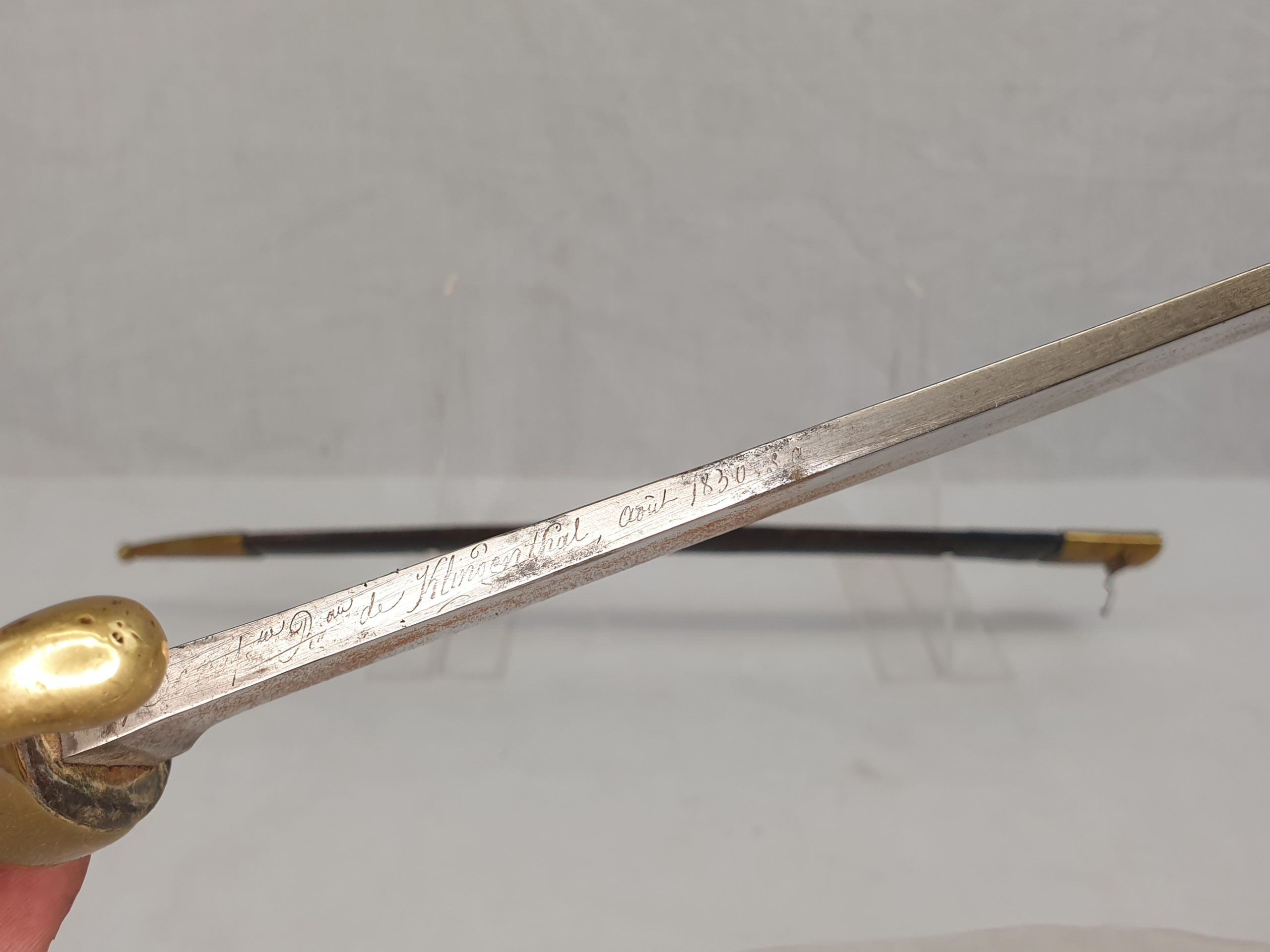 Circa 1830 French Briquet Sword and Scabbard - Image 8