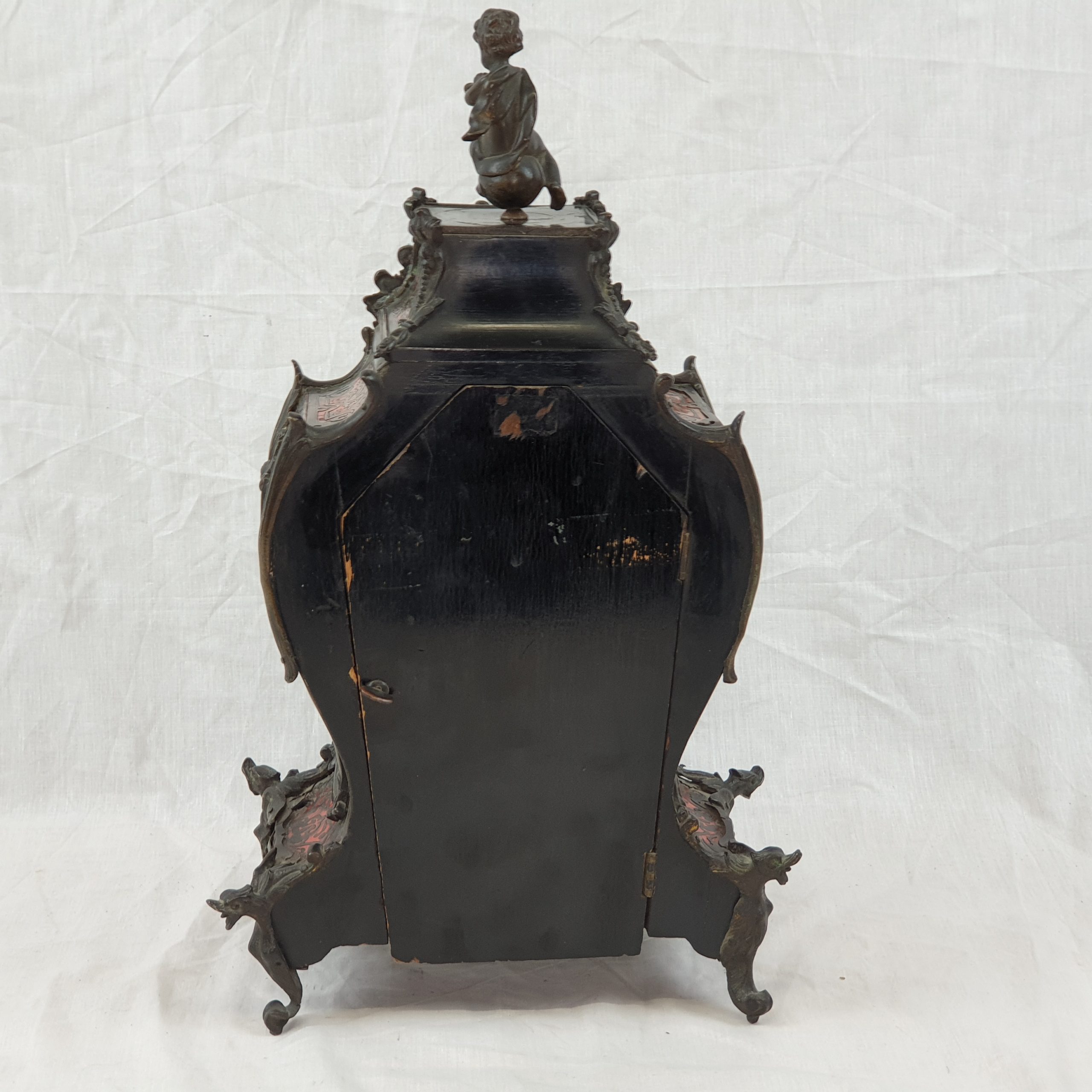 19th Century French Boulle Work Mantle Clock - Image 6