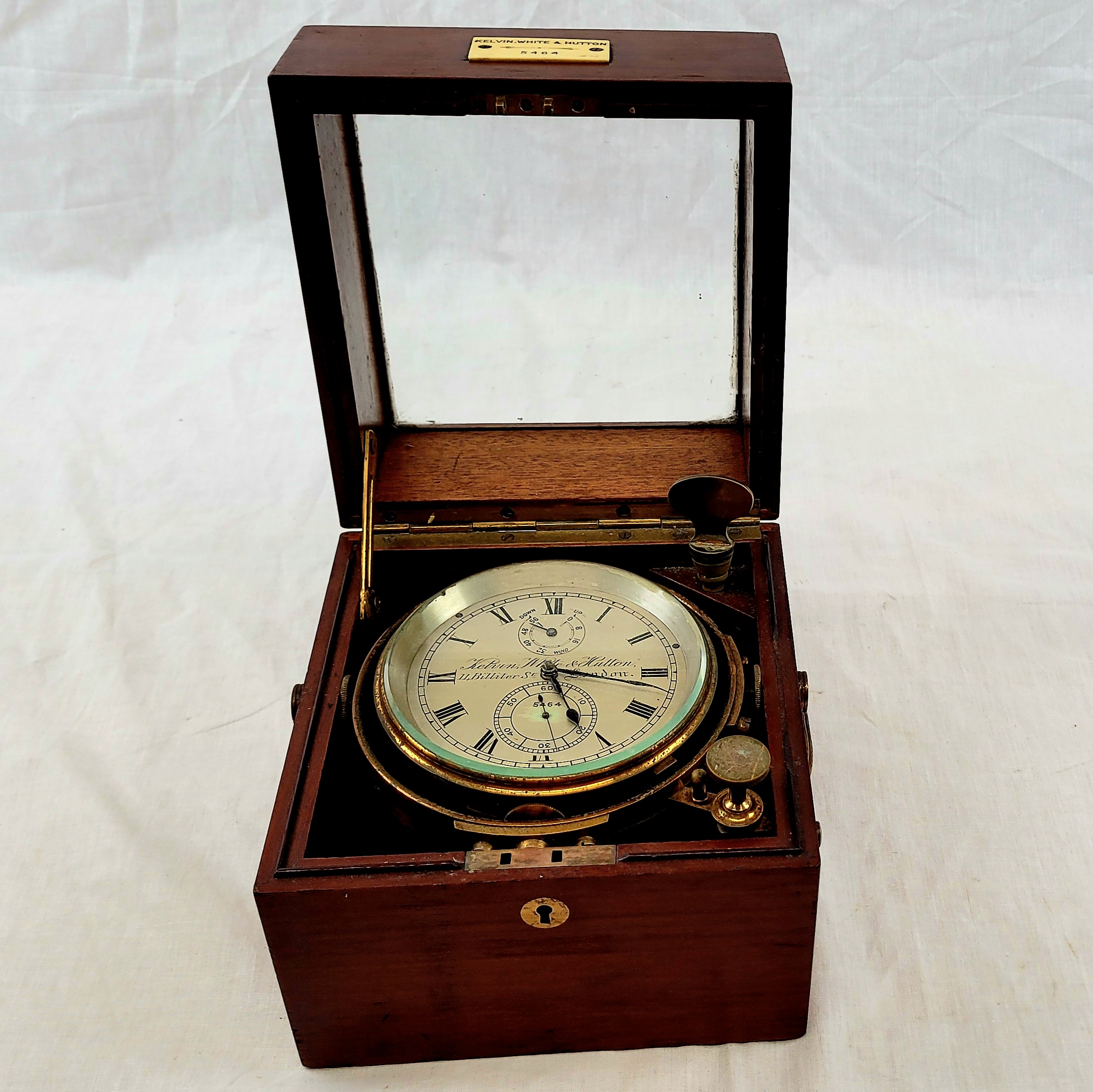 Circa 1900 Kelvin, White And Hutton Two Day Marine Chronometer
