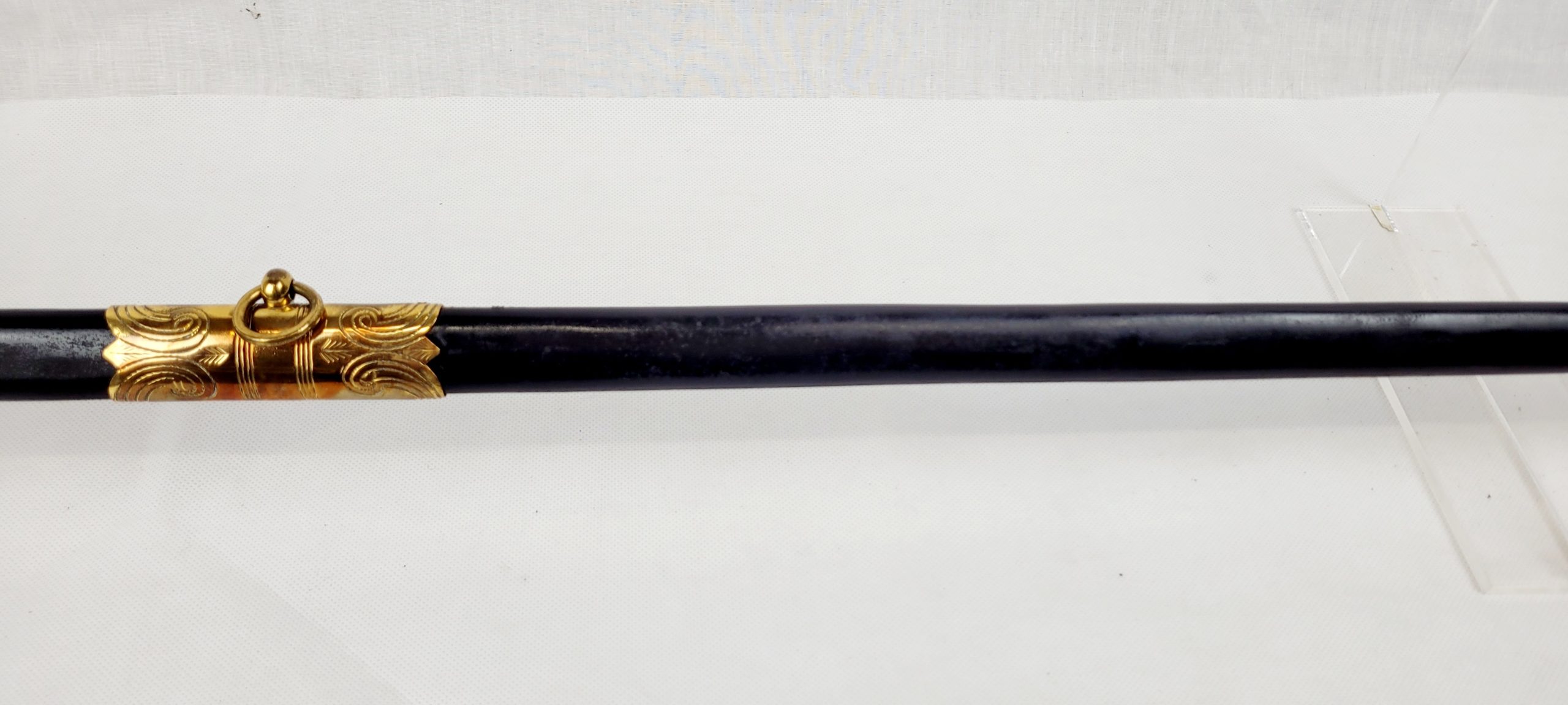 Circa WW2 Royal Navy 1827 Pattern Officers Sword, Scabbard And Leather Sword Bag By Gieves - Image 20