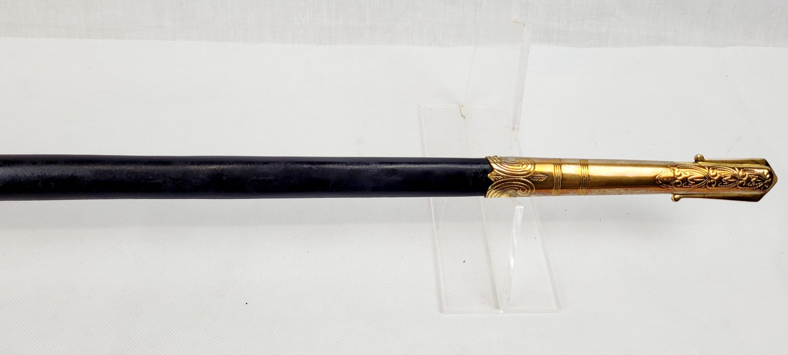 Circa WW2 Royal Navy 1827 Pattern Officers Sword, Scabbard And Leather Sword Bag By Gieves - Image 19