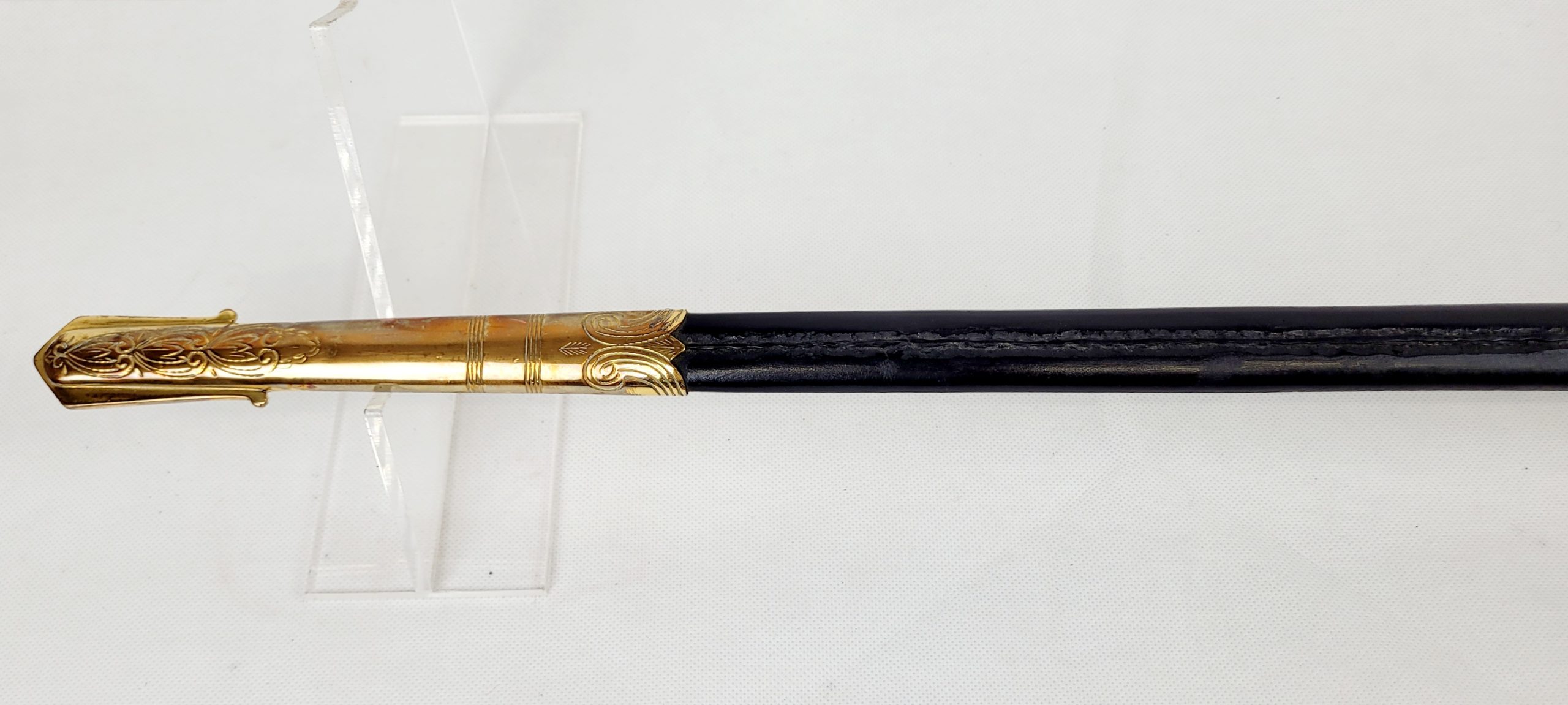 Circa WW2 Royal Navy 1827 Pattern Officers Sword, Scabbard And Leather Sword Bag By Gieves - Image 15