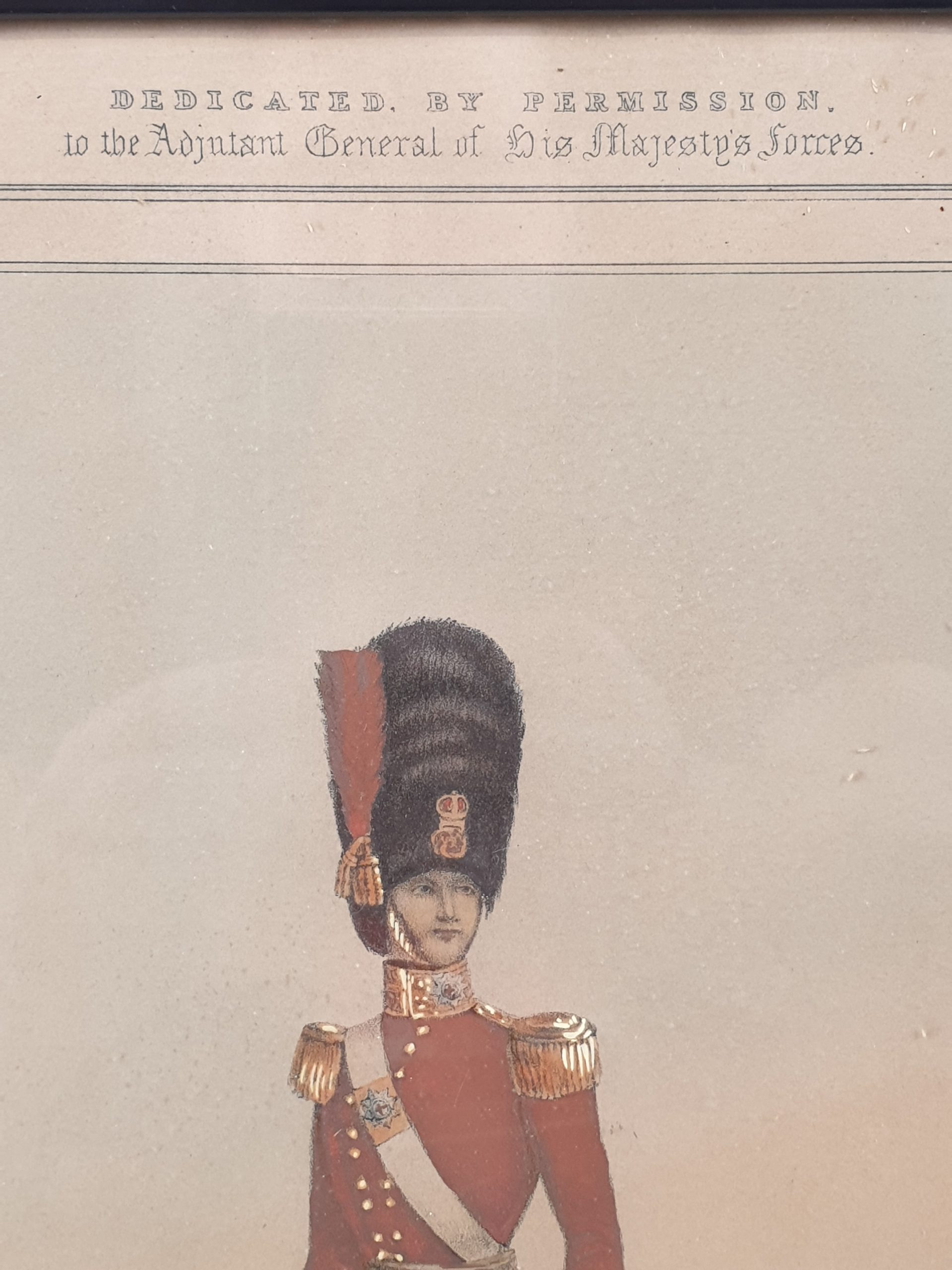 Early Edwardian Coldstream Guards Winter Dress Hand Coloured Chromolithograph - Image 4