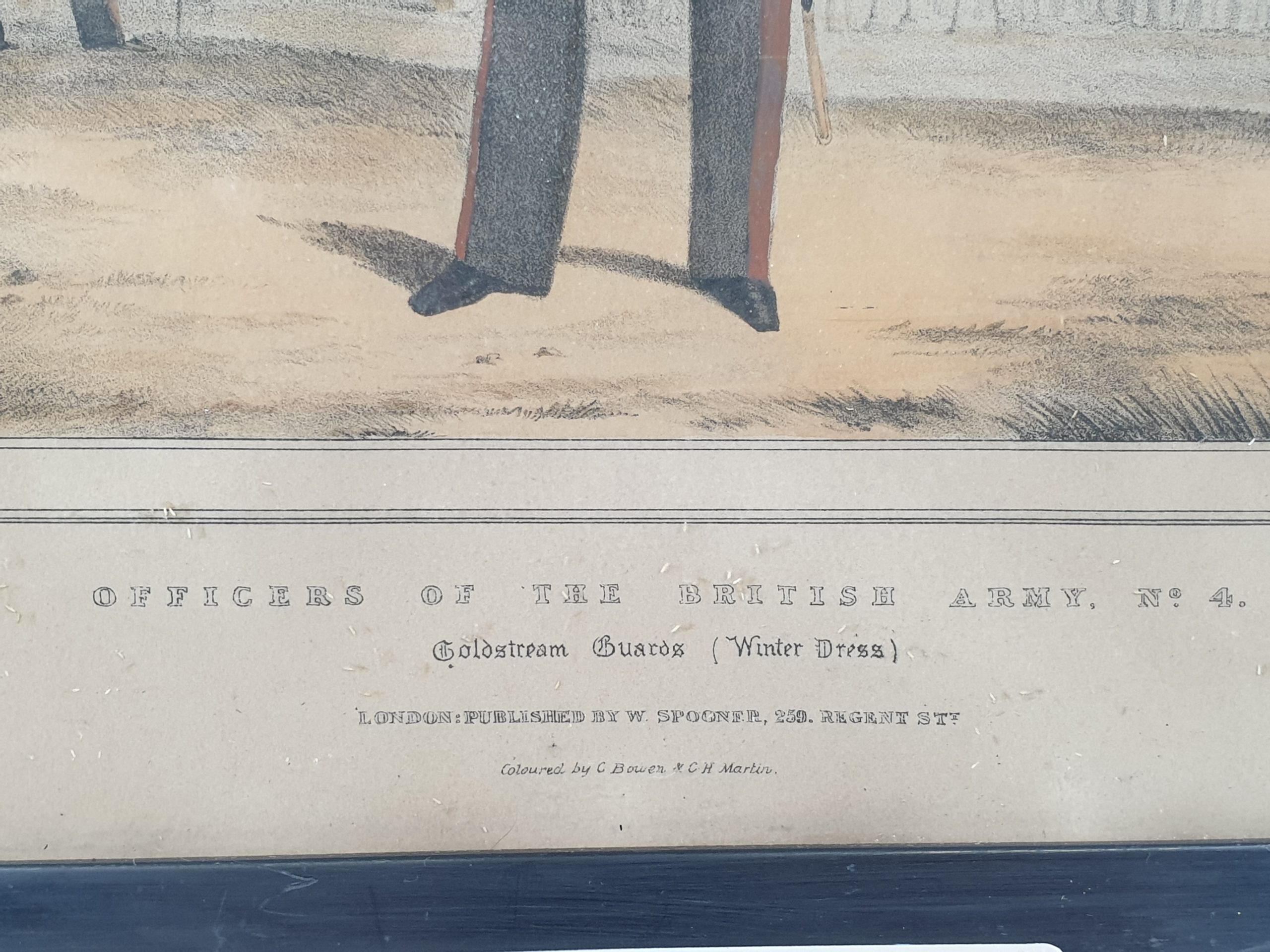Early Edwardian Coldstream Guards Winter Dress Hand Coloured Chromolithograph - Image 5