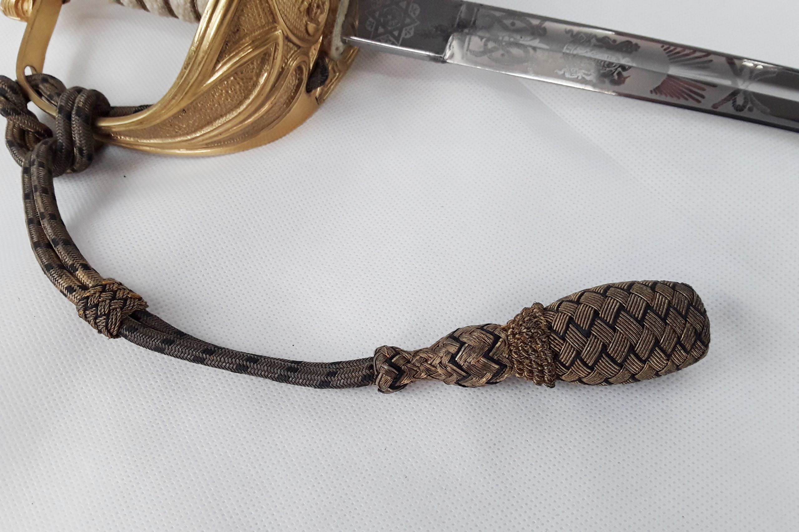 Current Issue QE2 Royal Navy 1827 Pattern Officers Sword, Sword Knot, Scabbard And Sword Bag - Image 13