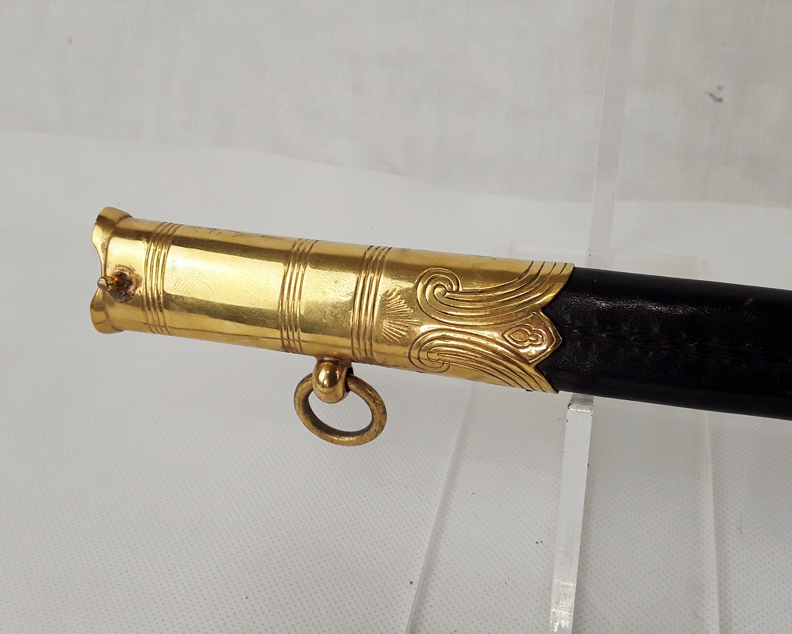 Current Issue QE2 Royal Navy 1827 Pattern Officers Sword, Sword Knot, Scabbard And Sword Bag - Image 3