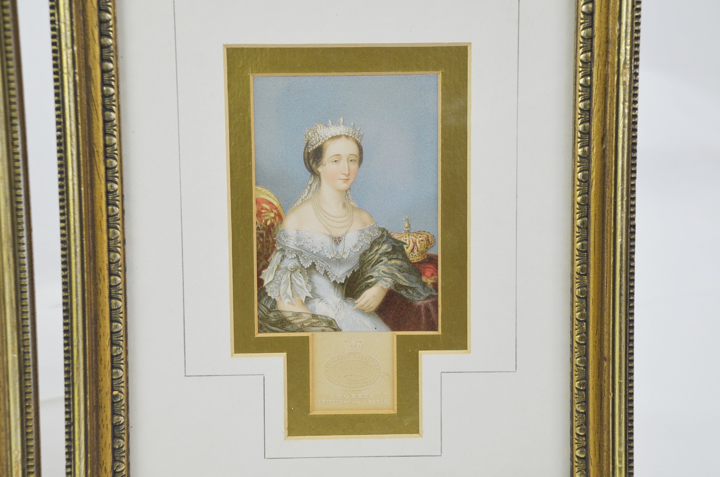 Original Baxter Prints of Napoleon III and Empress Eugenie 1854 - Image 2