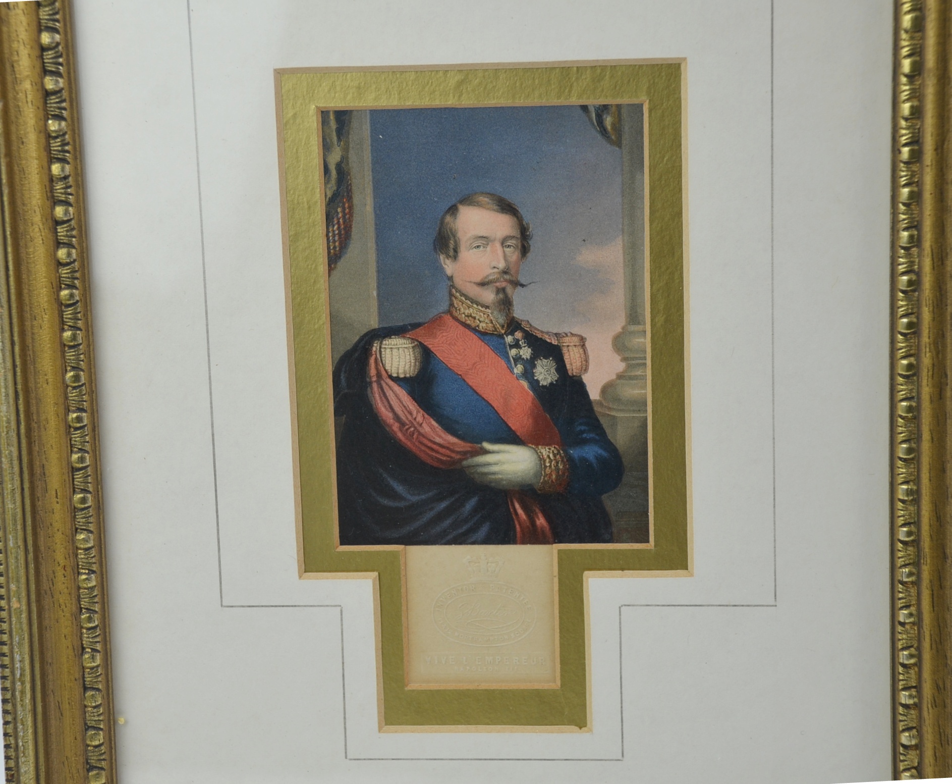 Original Baxter Prints of Napoleon III and Empress Eugenie 1854 - Image 3