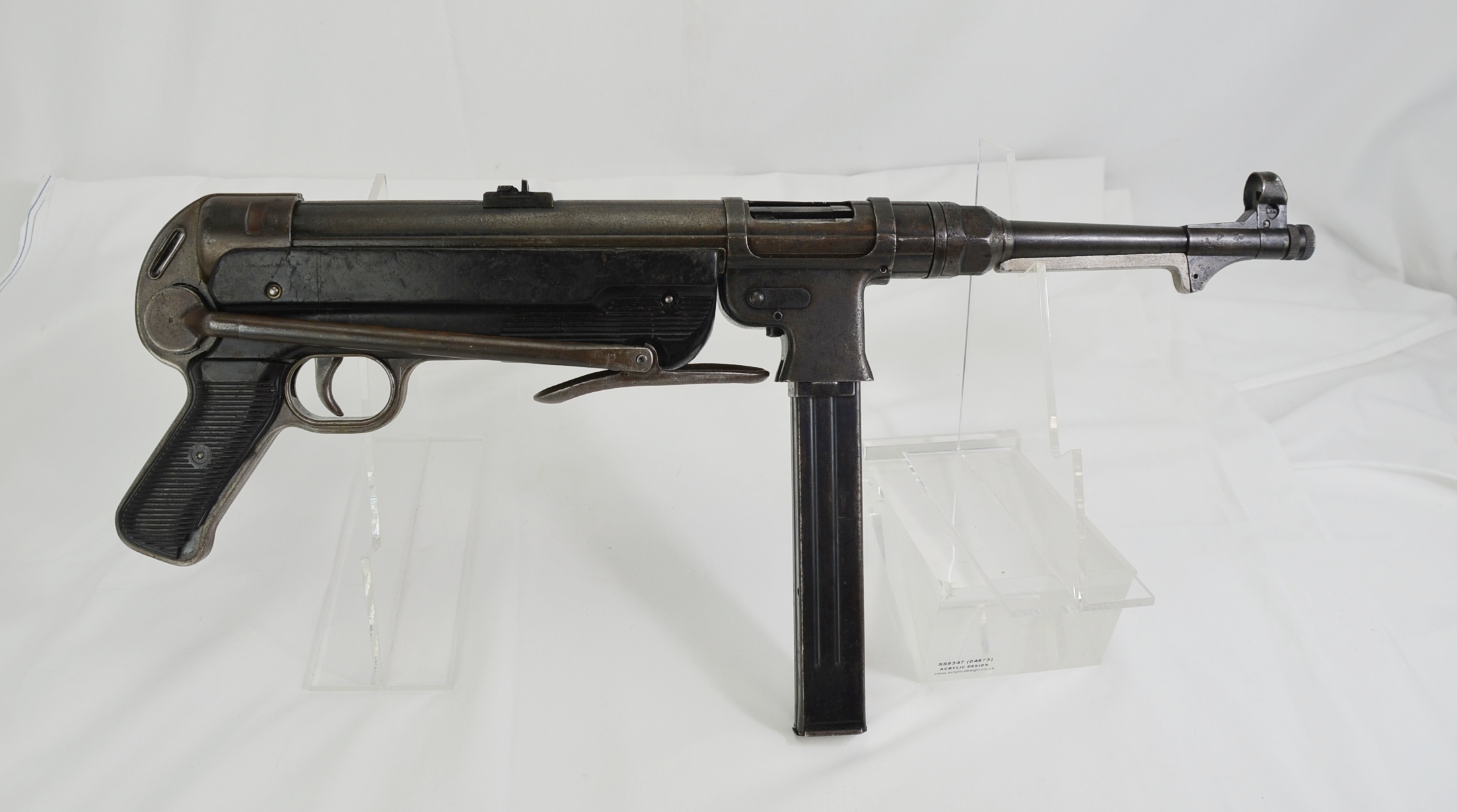 Original WW2 German MP40 Sub-Machine Gun (Deactivated) - Image 12