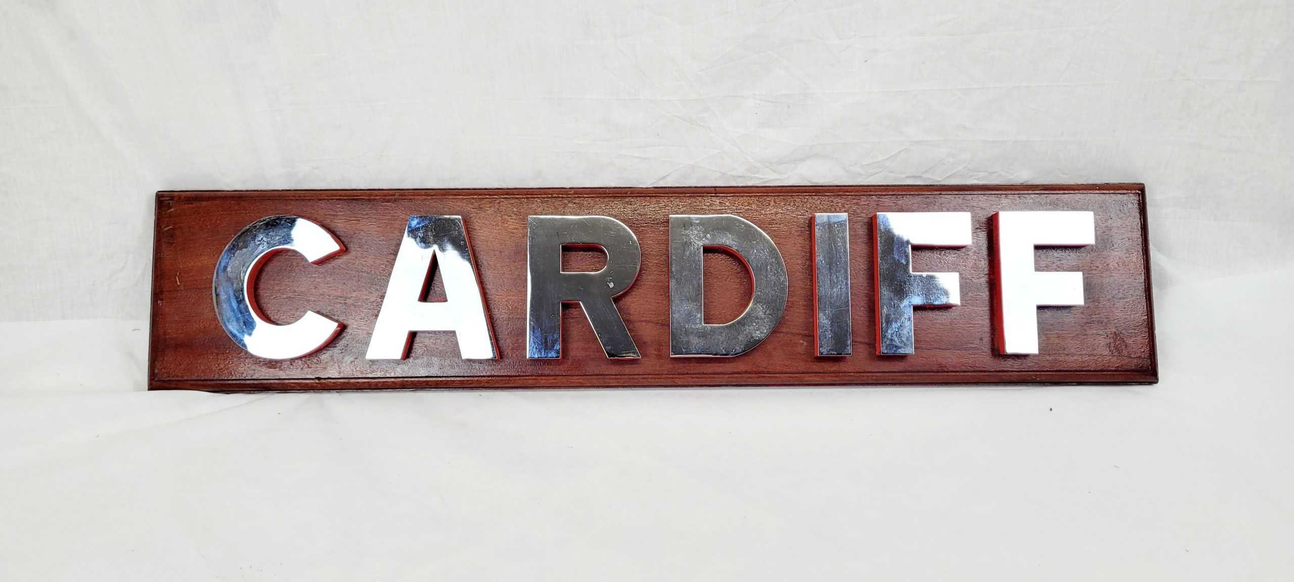 HMS Cardiff (D108) Type 42 Destroyer Name Board
