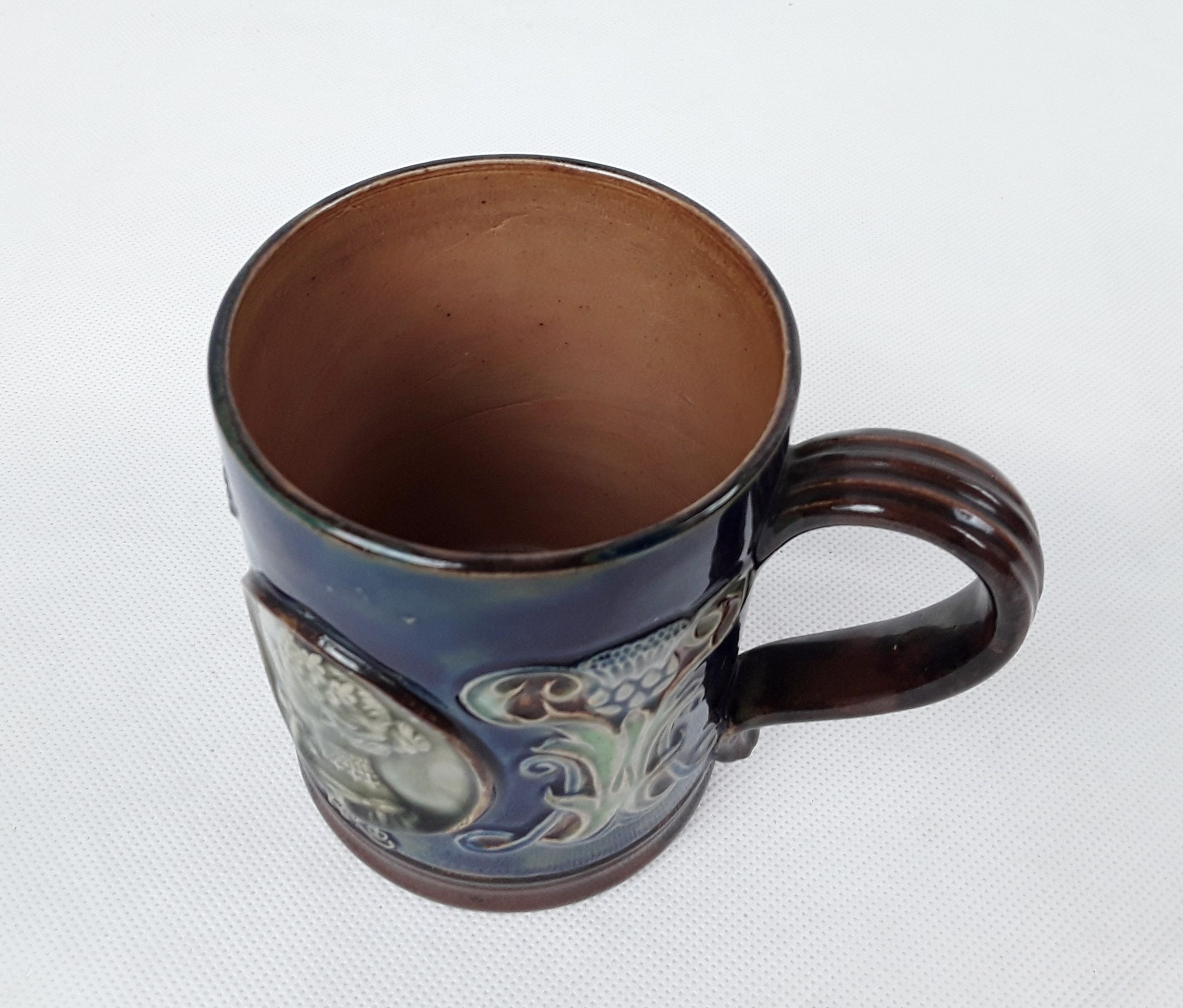 1902 Royal Doulton Lambeth King Edward VII Coronation Mug - Image 3