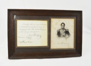 Louis Philippe King of the French Letter and Signature 1849