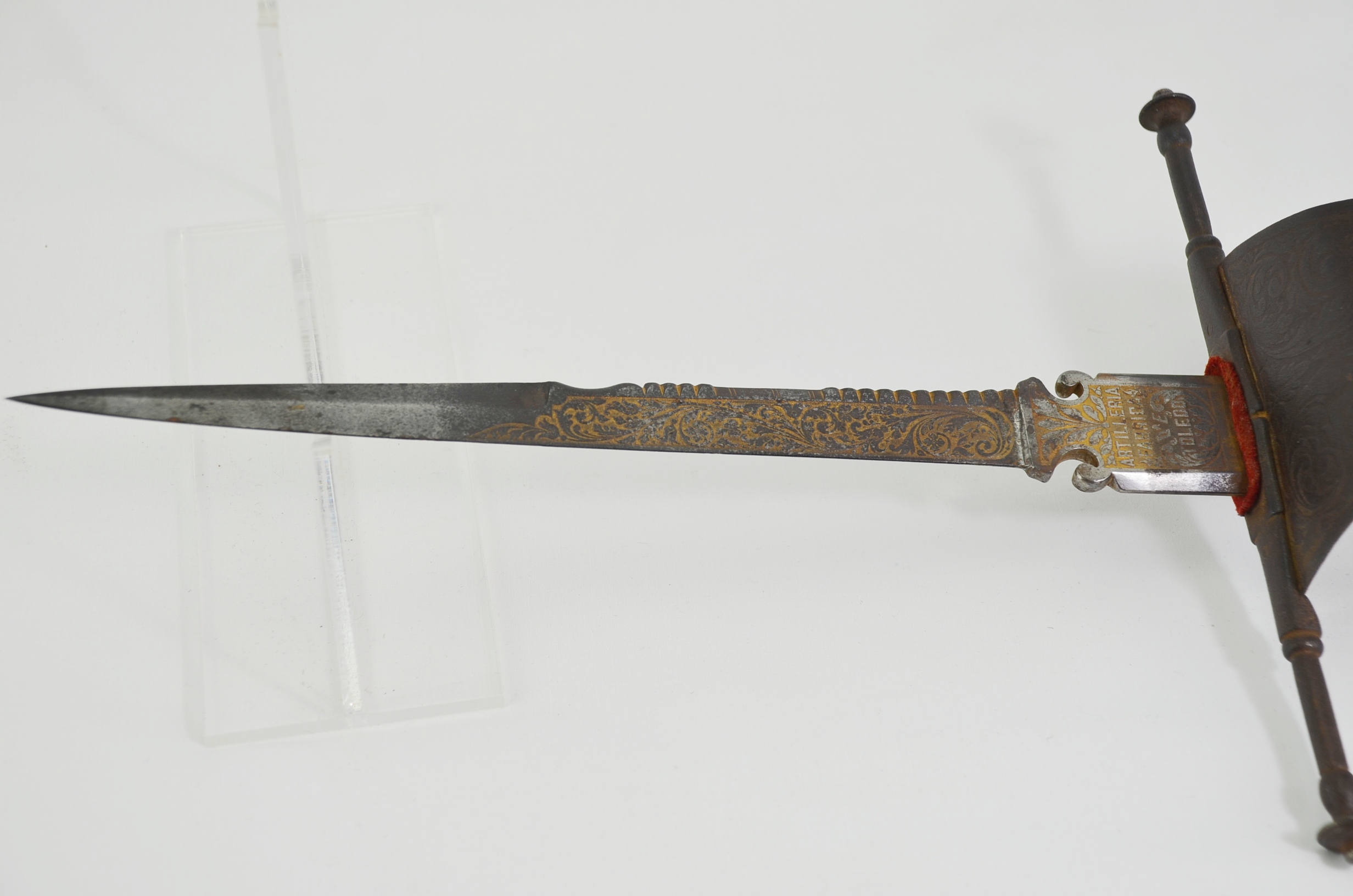 Decorated Iron Main-Gauche from Toledo Circa 1880 - Image 2