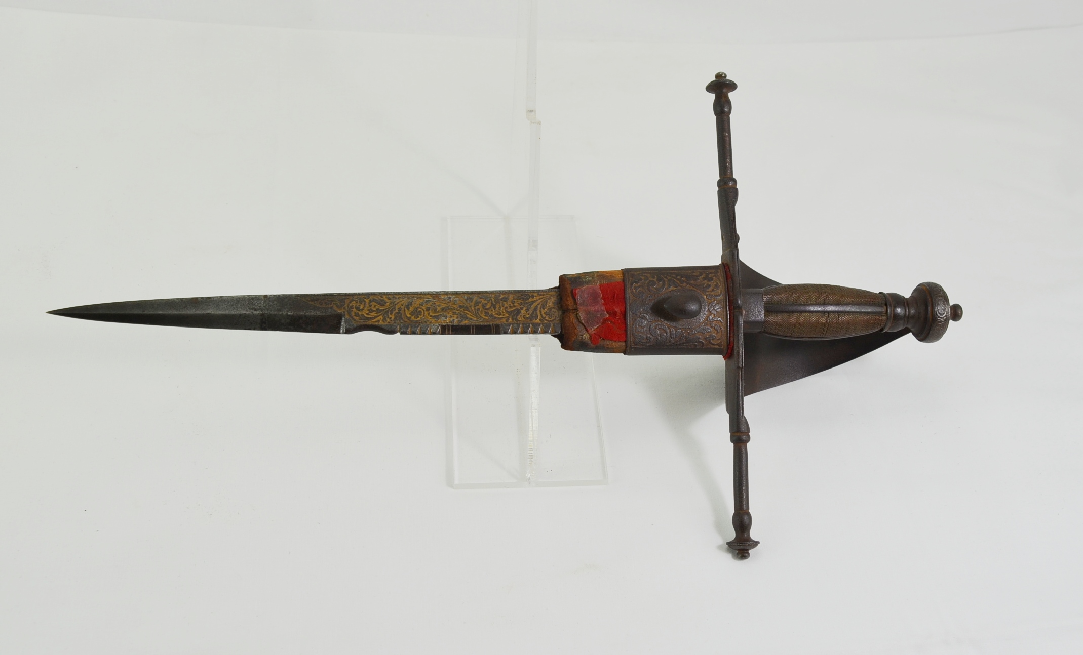 Decorated Iron Main-Gauche from Toledo Circa 1880
