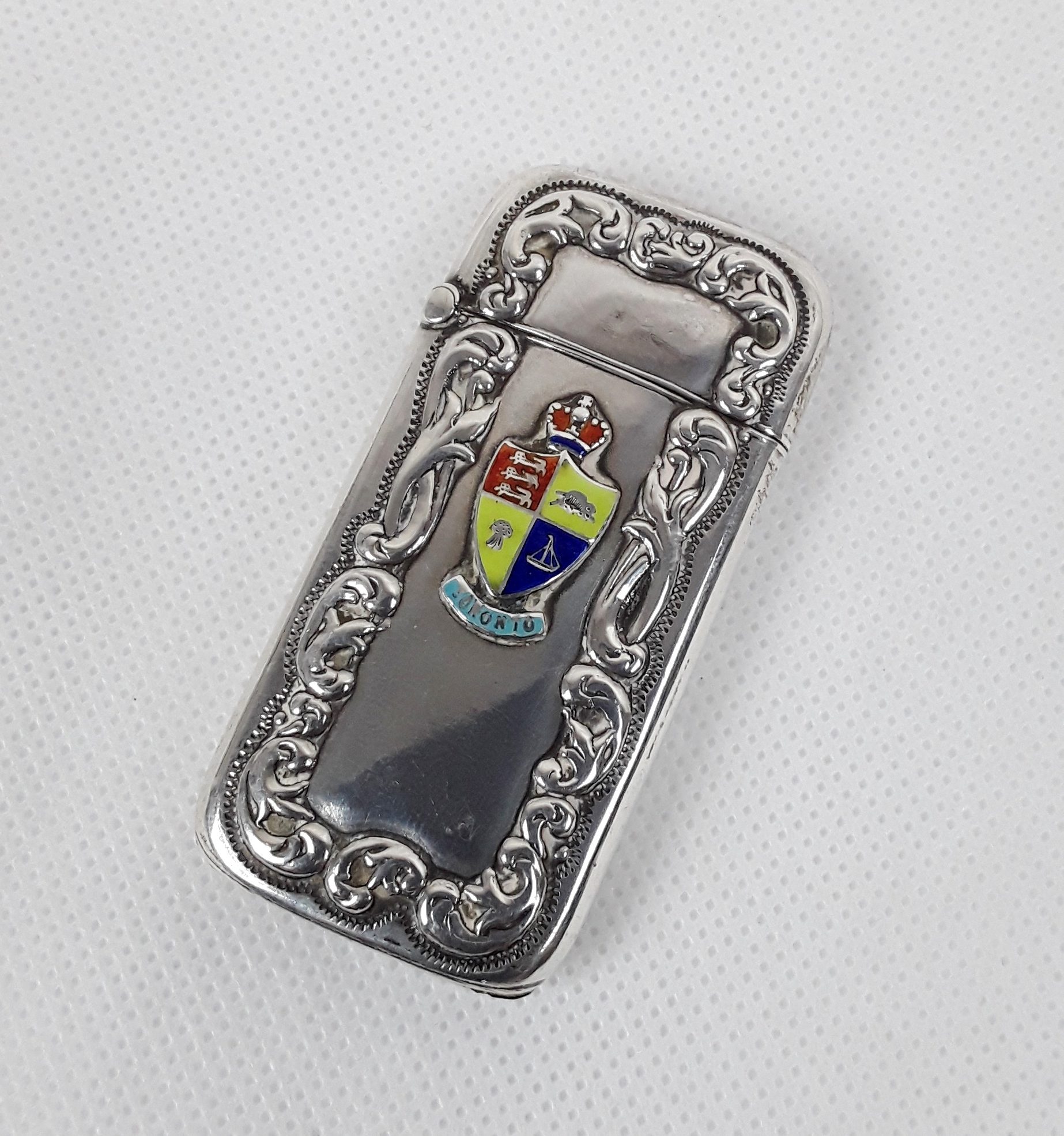 Silver Vesta Case with Enamel Toronto Badge - Image 2