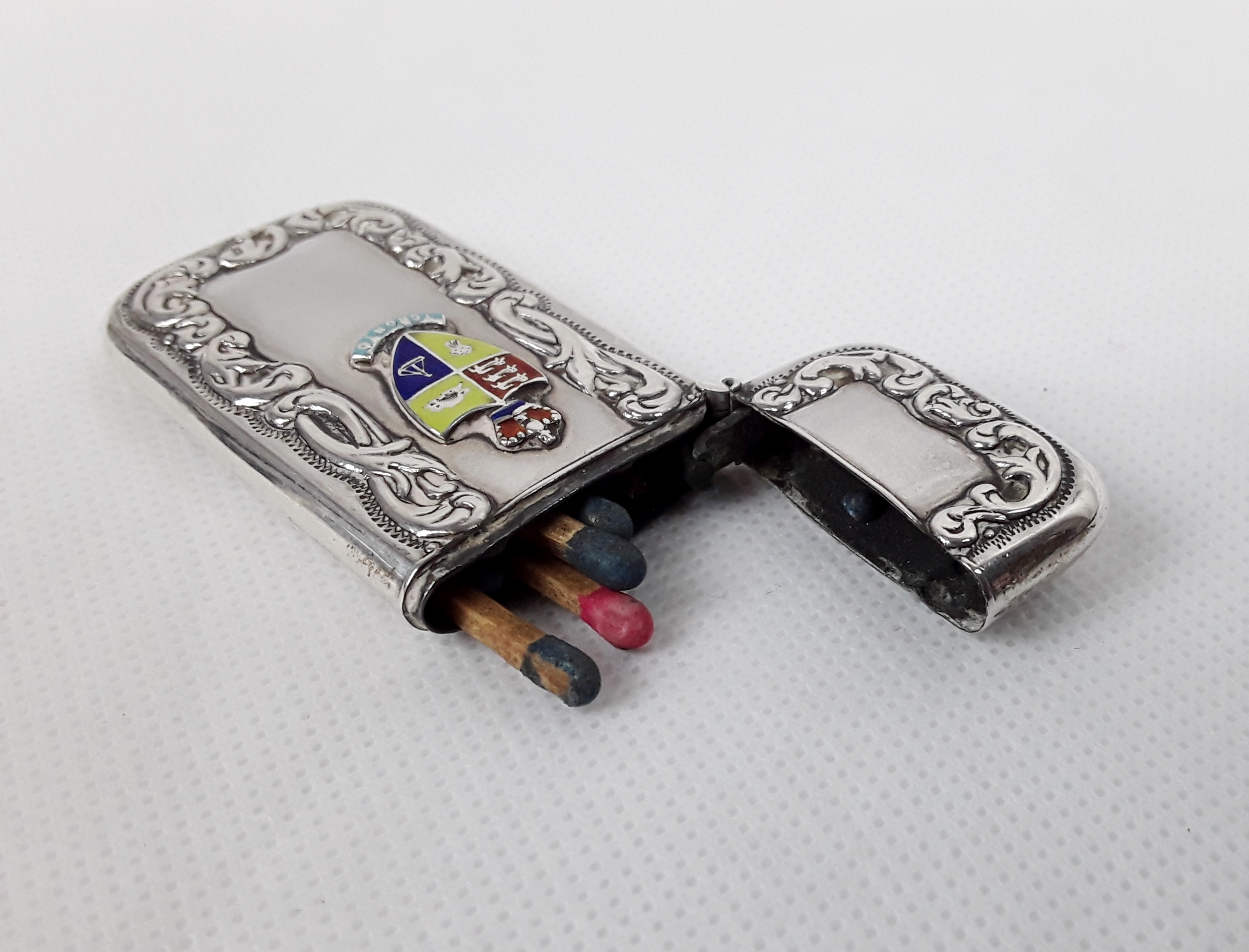 Silver Vesta Case with Enamel Toronto Badge - Image 6