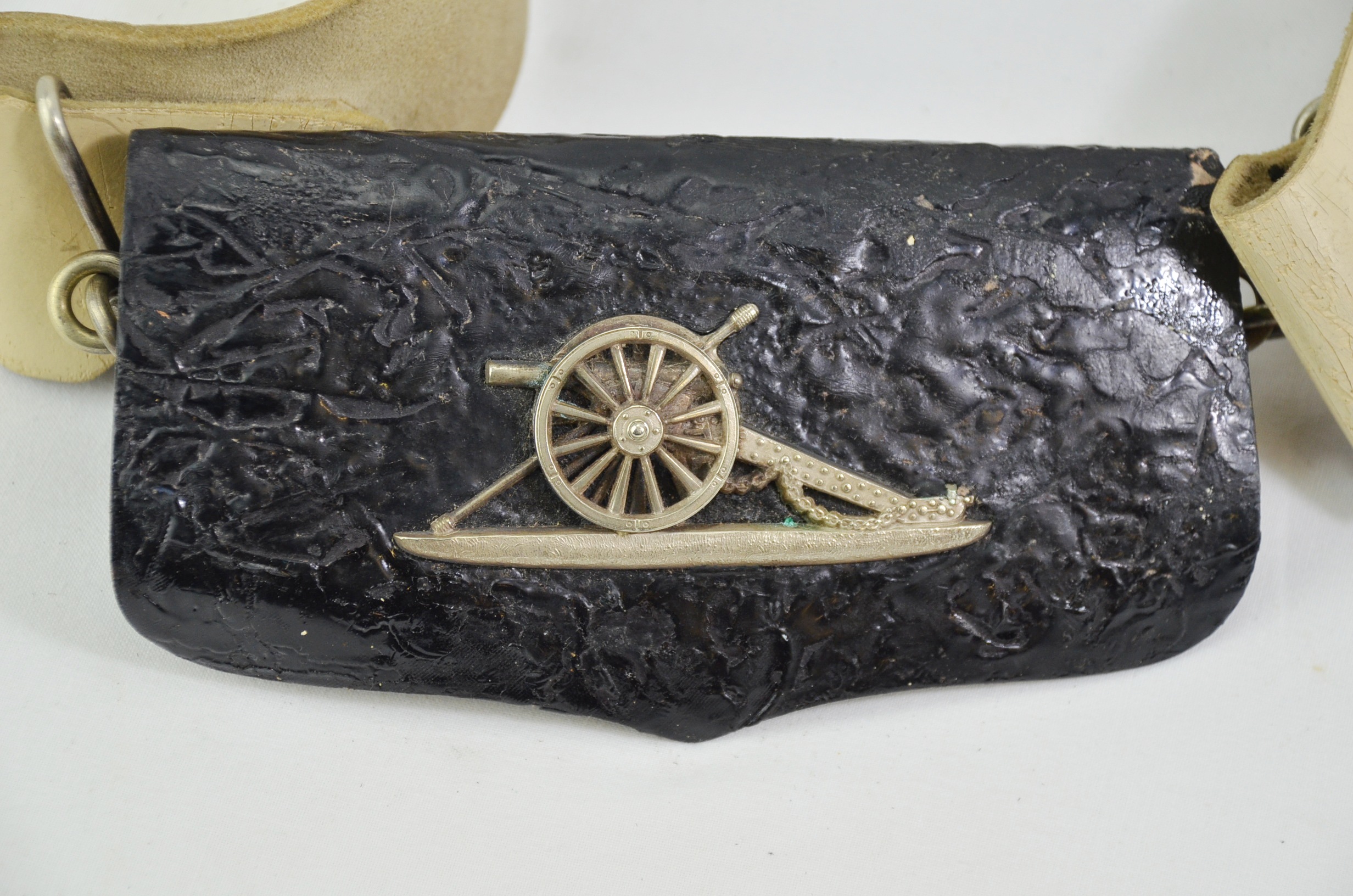 Victorian Royal Artillery Officer’s Undress Cross Belt and Pouch - Image 3
