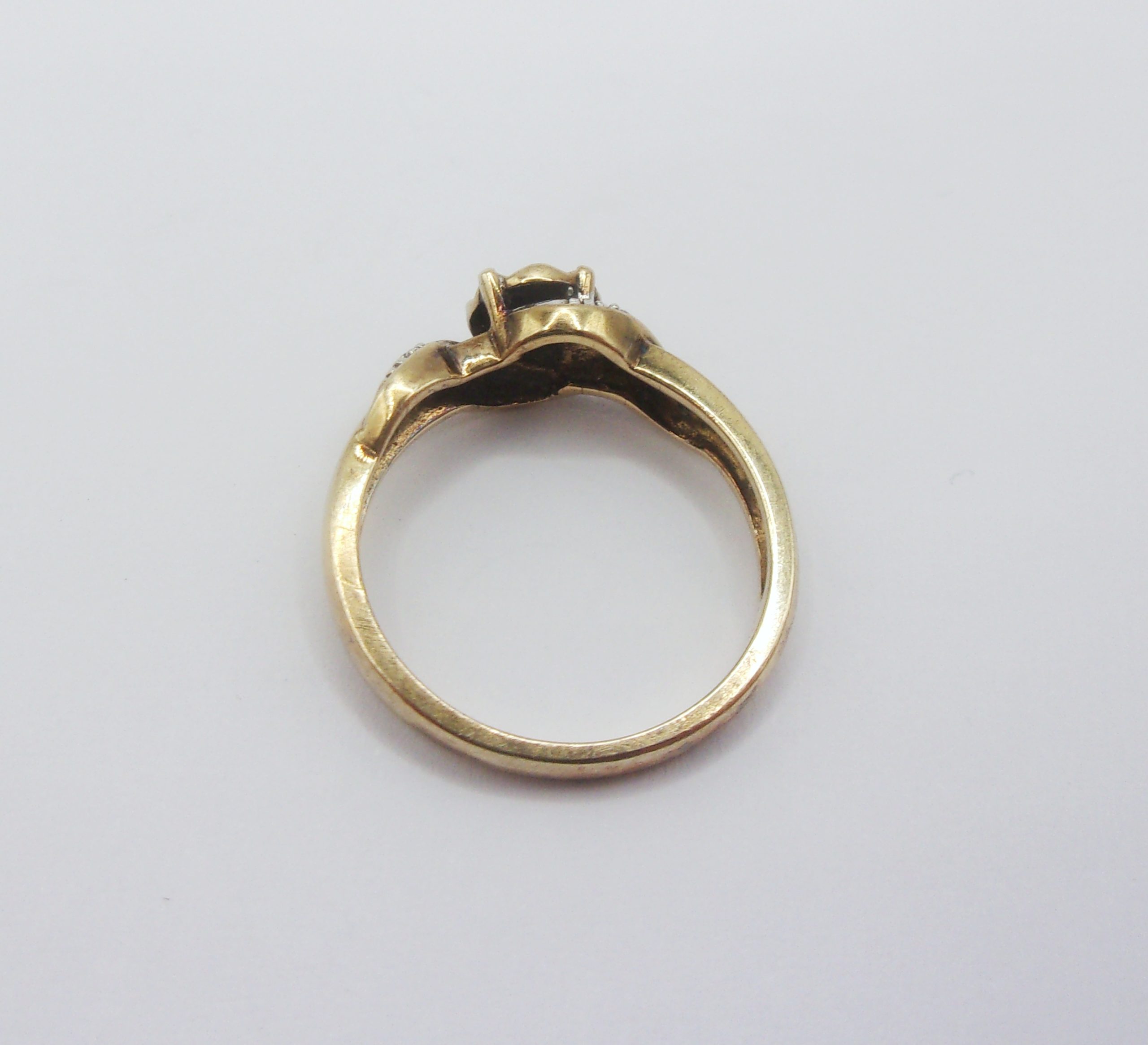 9ct Yellow Diamond Ring UK Size H US 3 ¾ - Image 5
