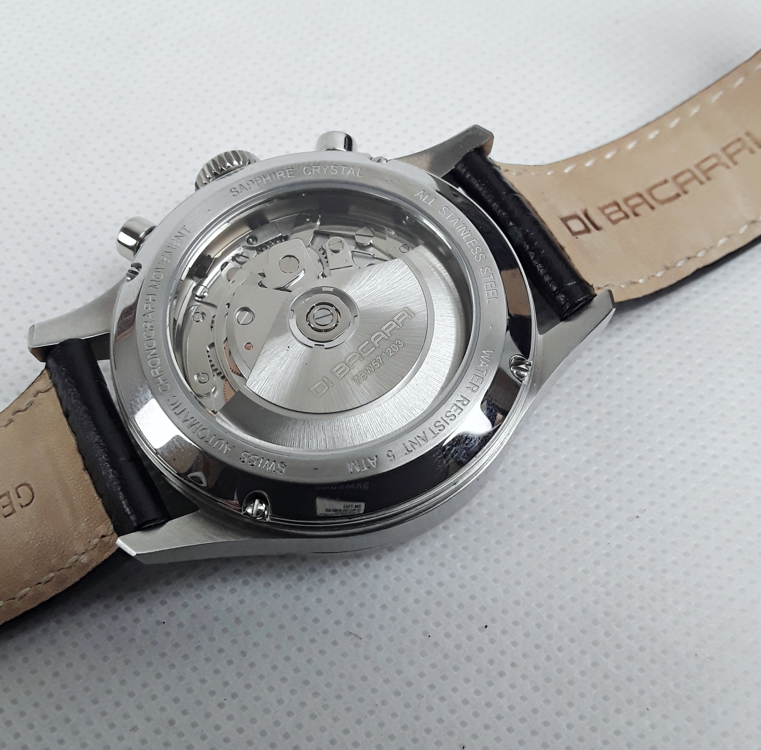 Di Bacarri 7BW571203 Gents Automatic Chronograph Wrist Watch Valjoux Cal. 7750 Movement Ltd Ed. 6 of 25 - Image 3