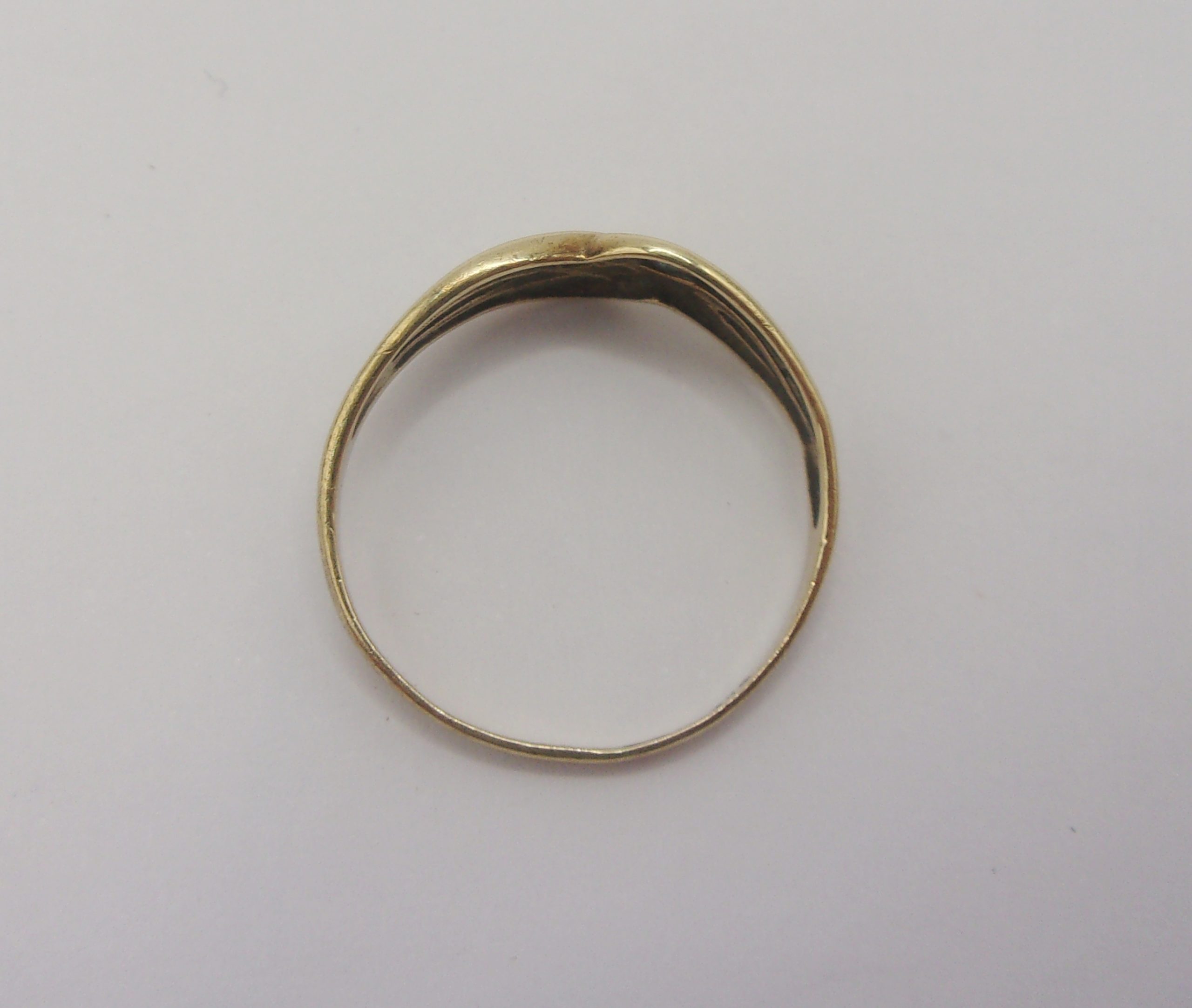 9ct Yellow Gold Diamond Ring UK Size L US 5 ½ - Image 5