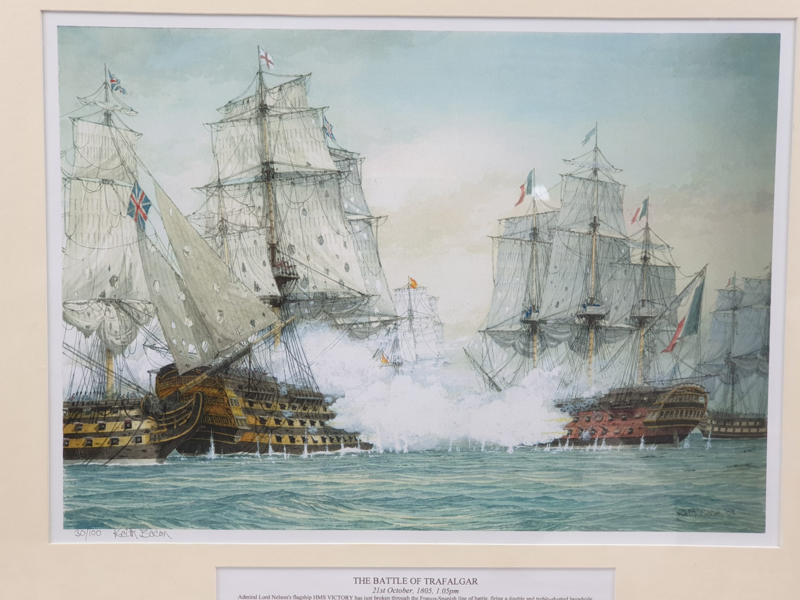 Keith Bacon Battle Of Trafalgar Print - Image 2