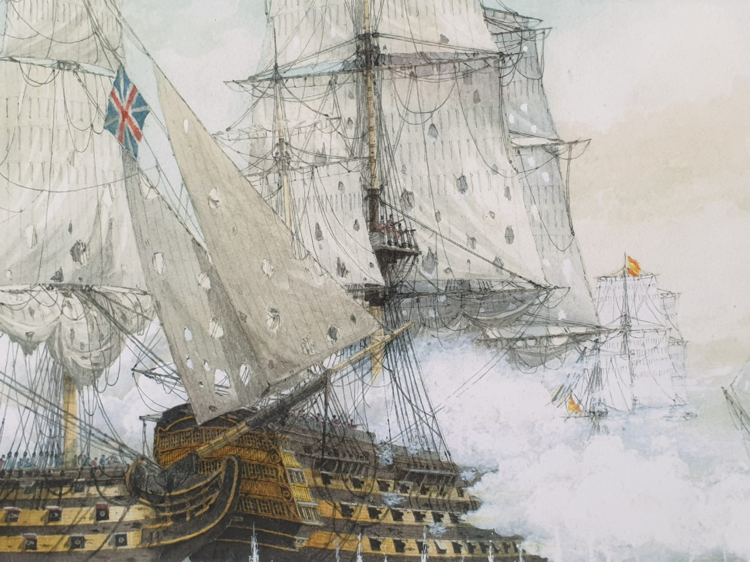 Keith Bacon Battle Of Trafalgar Print - Image 4