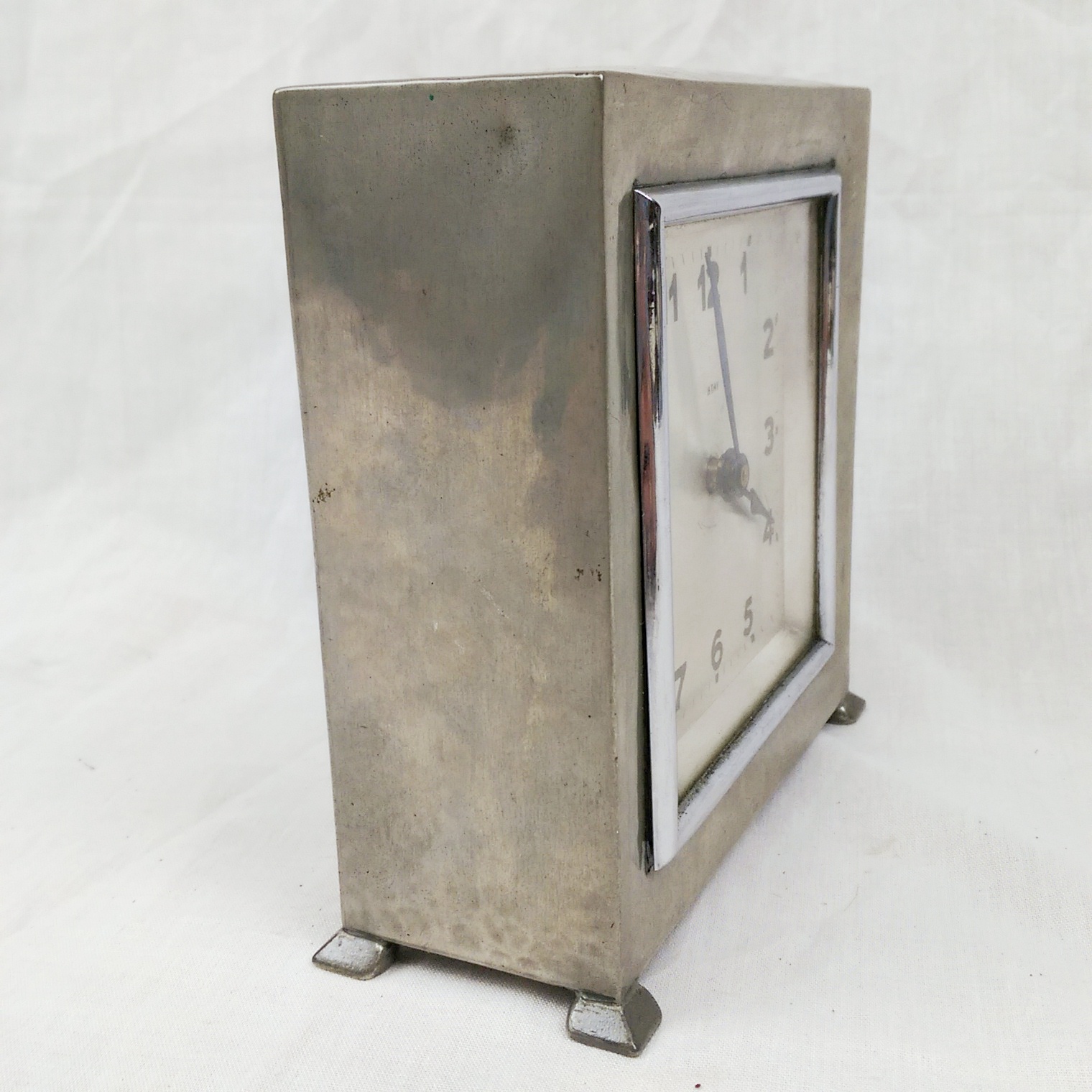 Early 20th Century Liberty Tudric Pewter Mantle Clock - Image 2