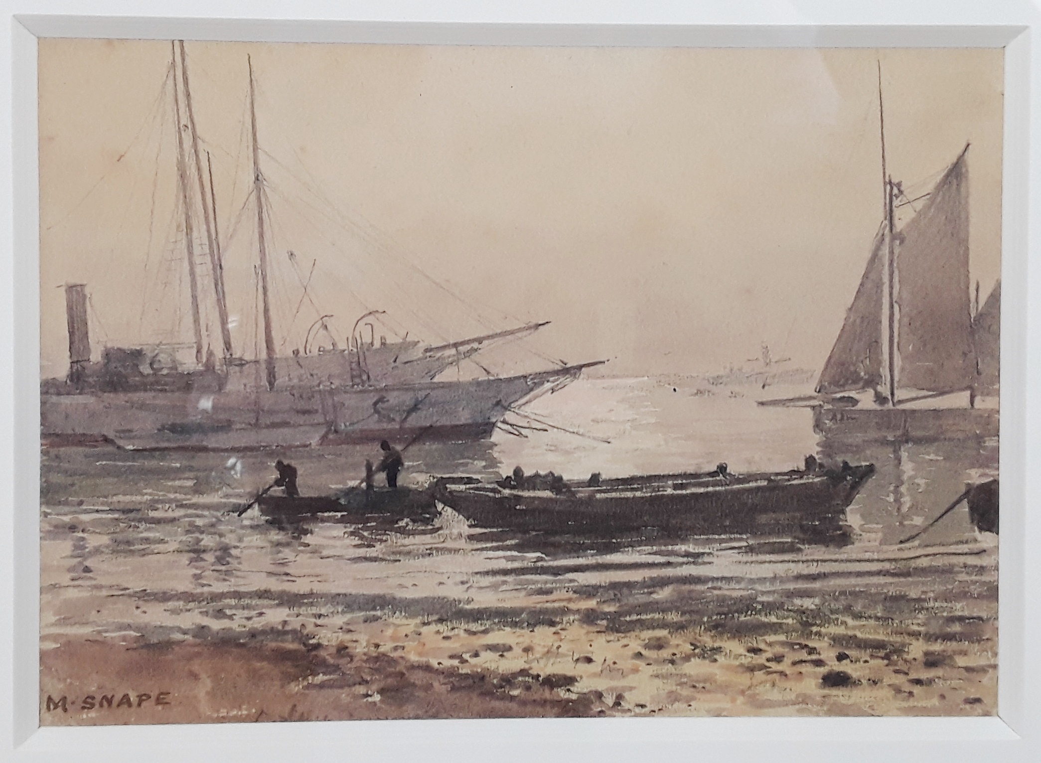 Martin Snape (1852-1930) - Watercolour of Portsmouth Harbour - Image 2