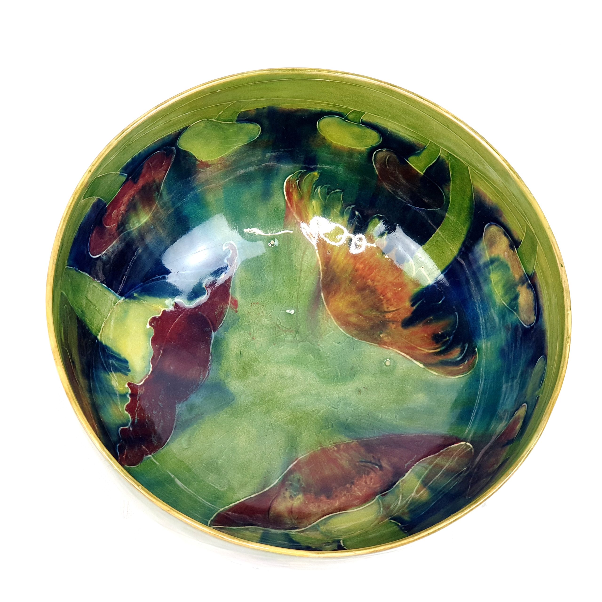 Circa 1910 William Moorcroft For Liberty & Co. Claremont Toadstool Bowl - Image 5